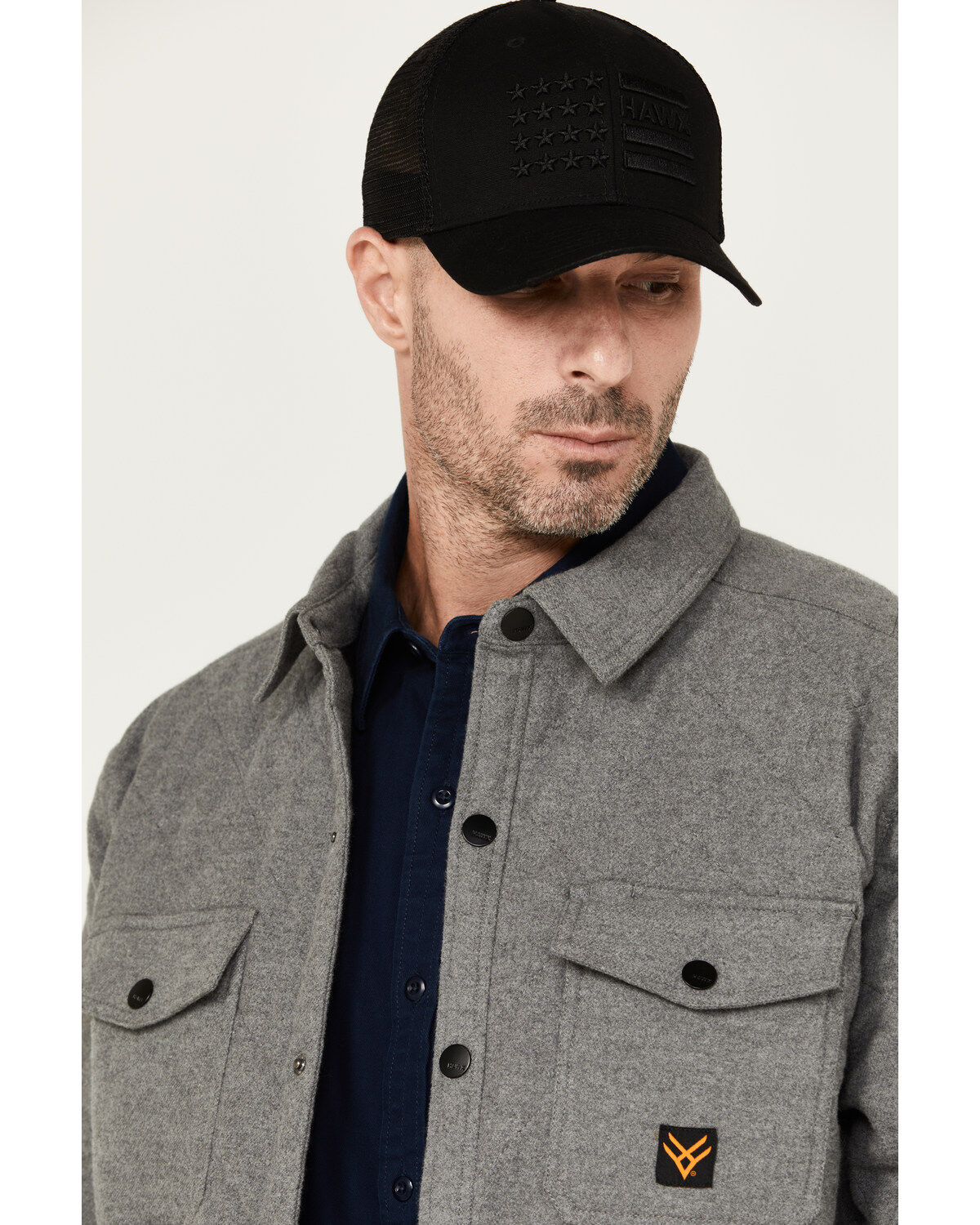 Hawx Men's Quilted Flannel Shirt Jacket