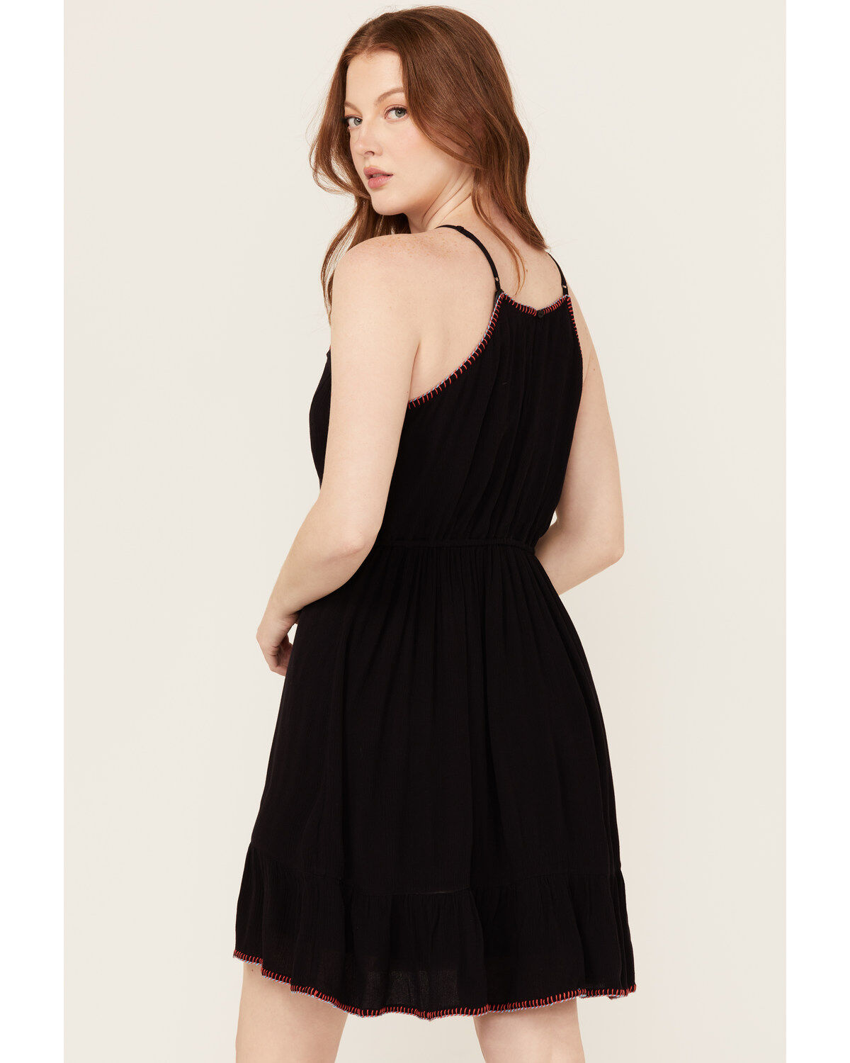 Idyllwind Women's Wolfeboro Embroidered And Beaded Halter Mini Dress