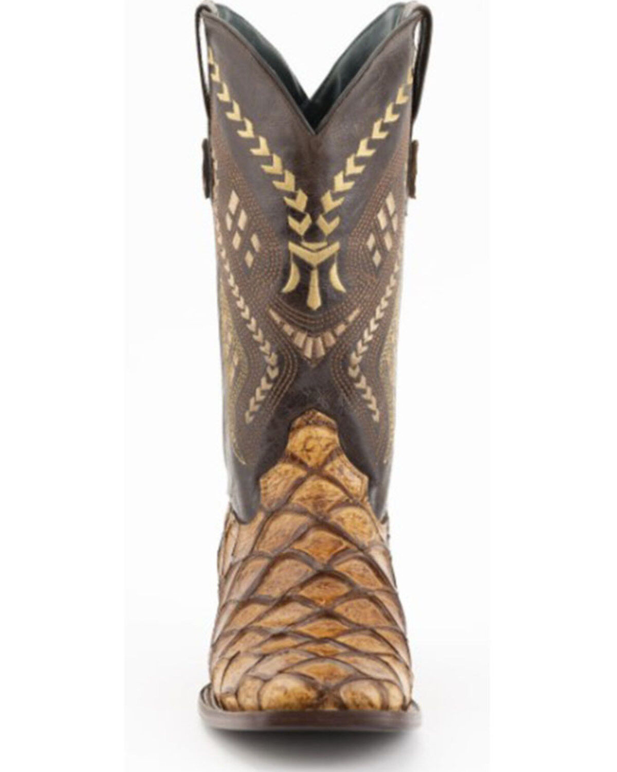 Ferrini Men's Bronco Pirarucu Print Western Boots - Broad Square Toe