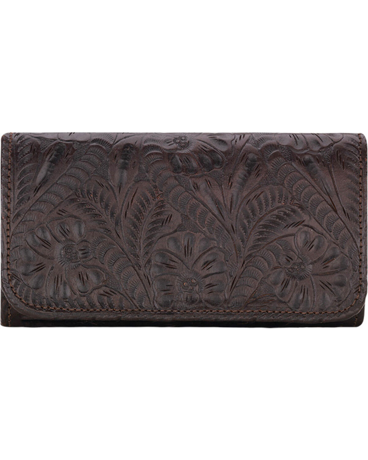 American West Women's Chocolate Annie's Secret Tri-Fold Wallet