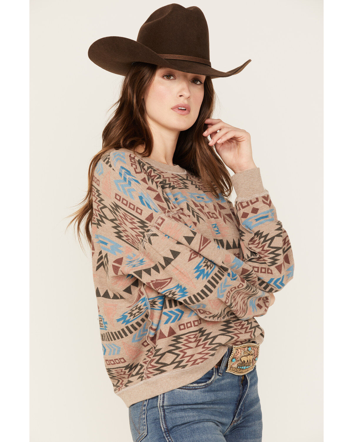 Ariat Women's Rainbow Vista Southwestern Sweatshirt
