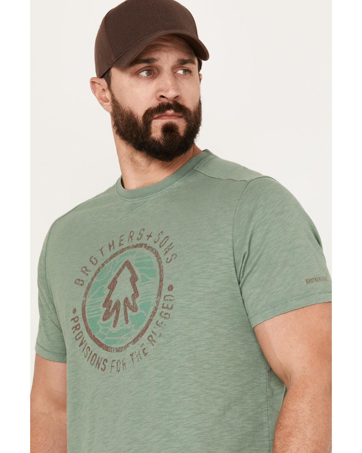 Brothers and Sons Men's Tree Circle Short Sleeve Graphic T-Shirt