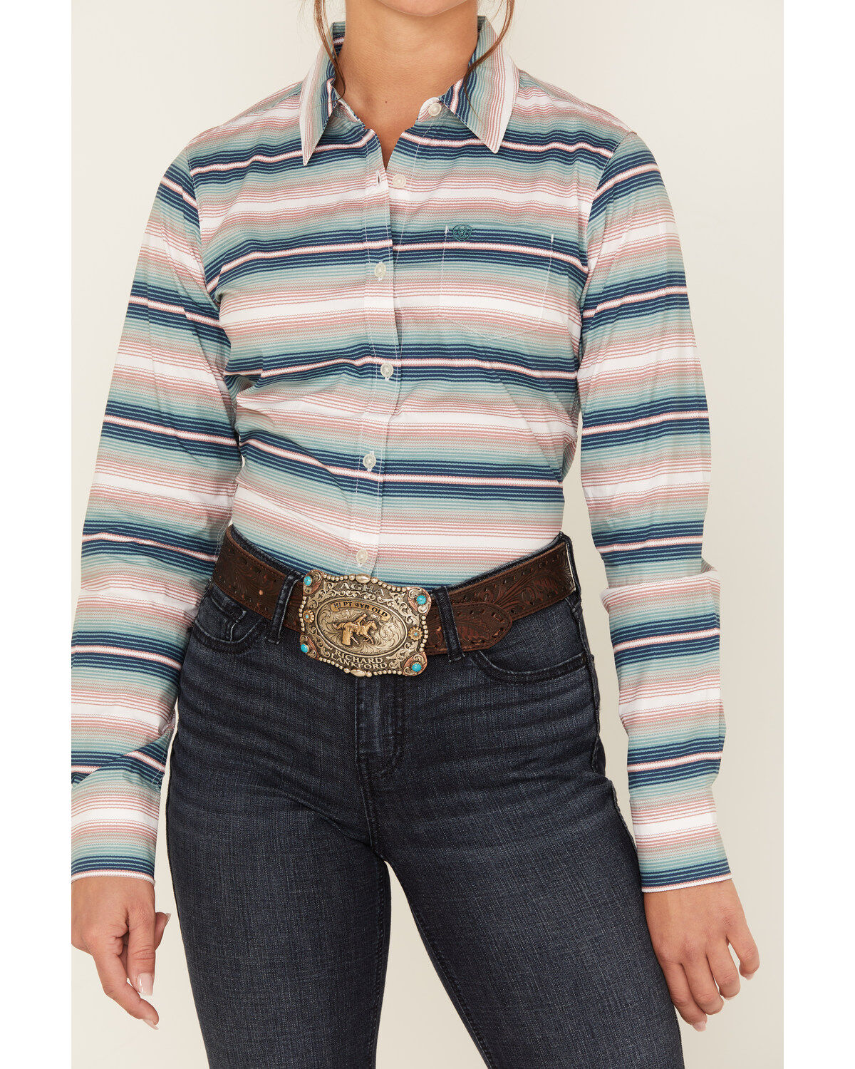 Ariat Women's Serape Stripe Long Sleeve Button-Down Kirby Stretch Shirt