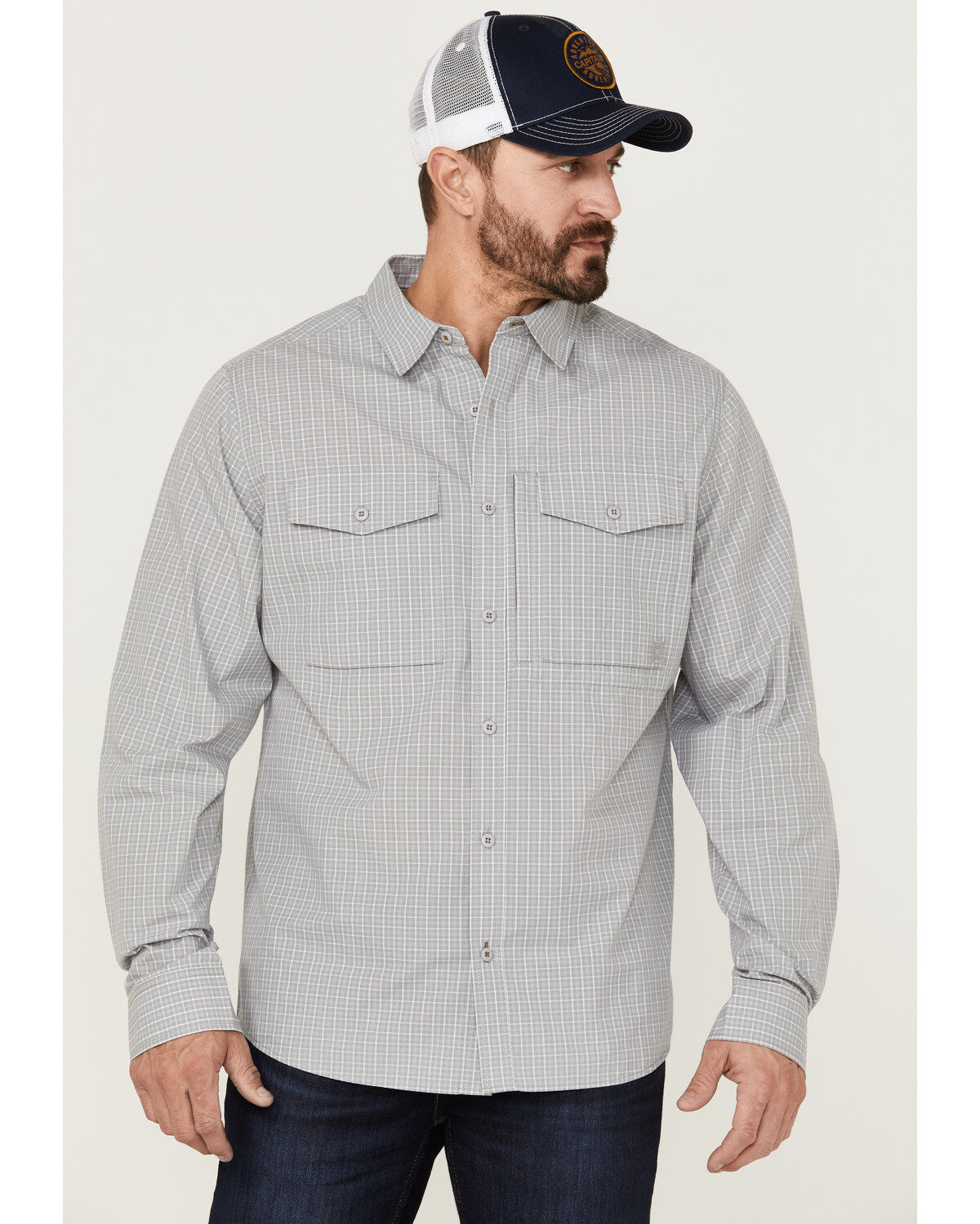 Brothers and Sons Men's Small Plaid Long Sleeve Button Down Western Shirt