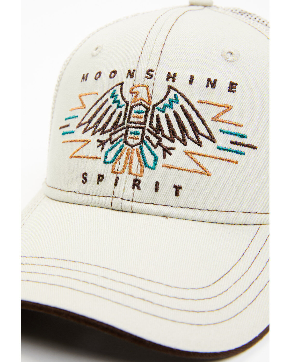 Moonshine Spirit Men's Embroidered Eagle Mesh-Back Ball Cap