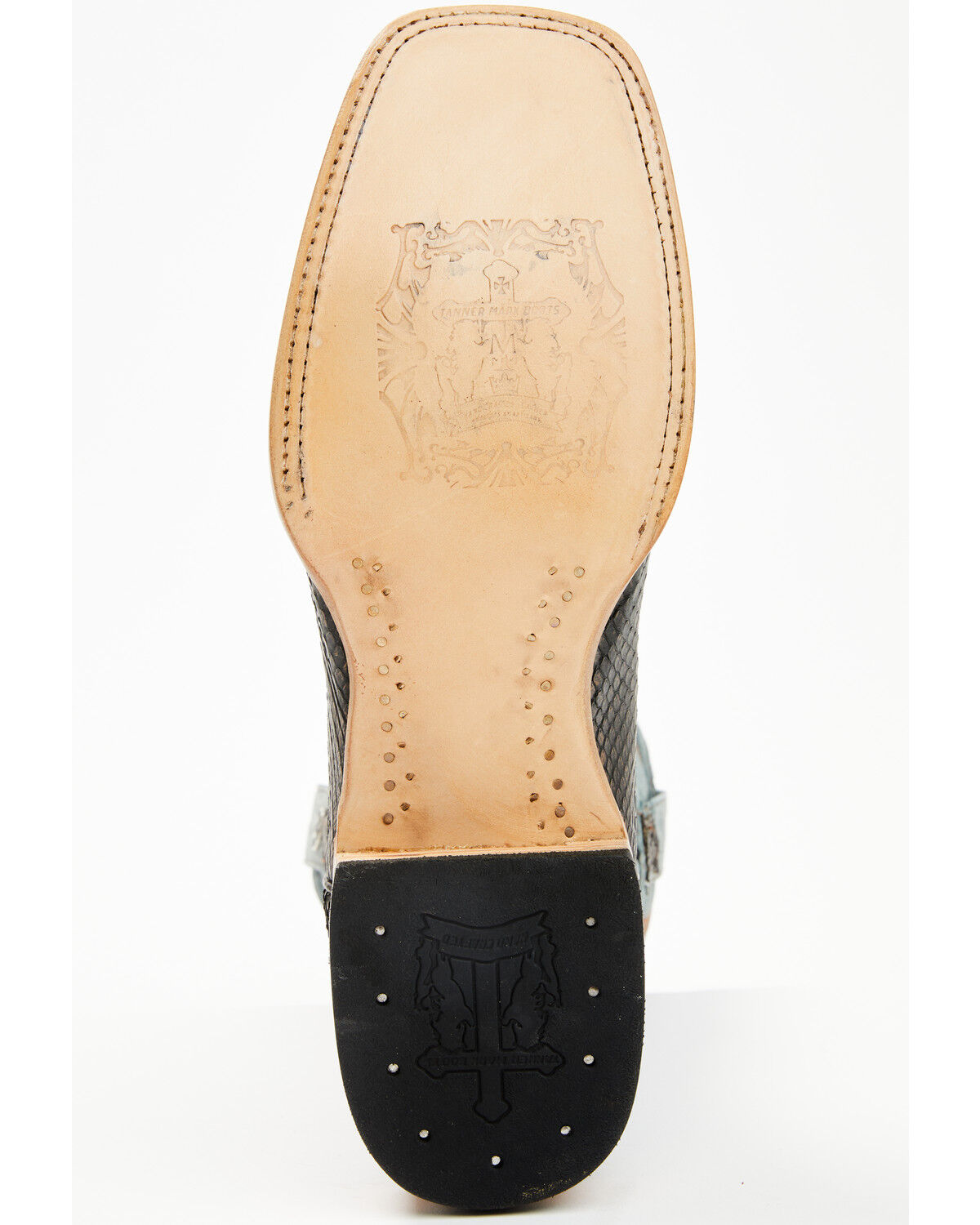 Tanner Mark Men's Python Exotic Western Boots - Broad Square Toe