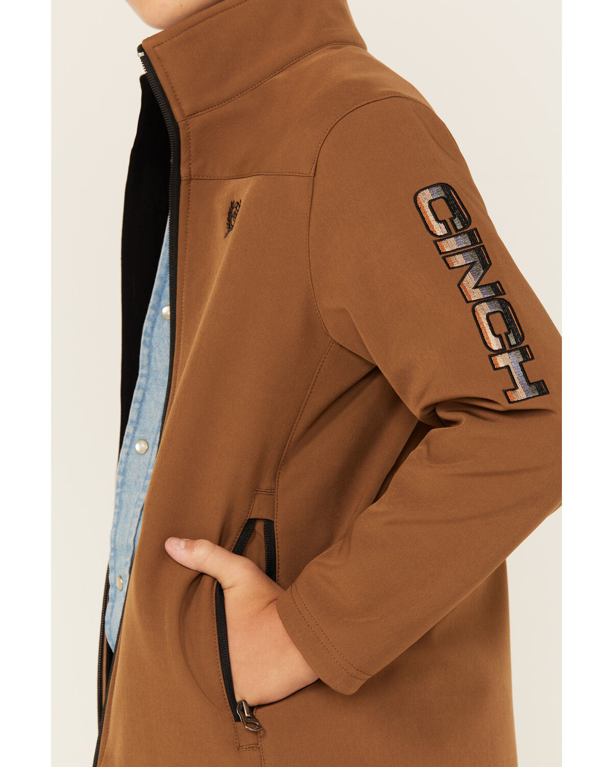 Cinch Boys' Logo Bonded Softshell Jacket