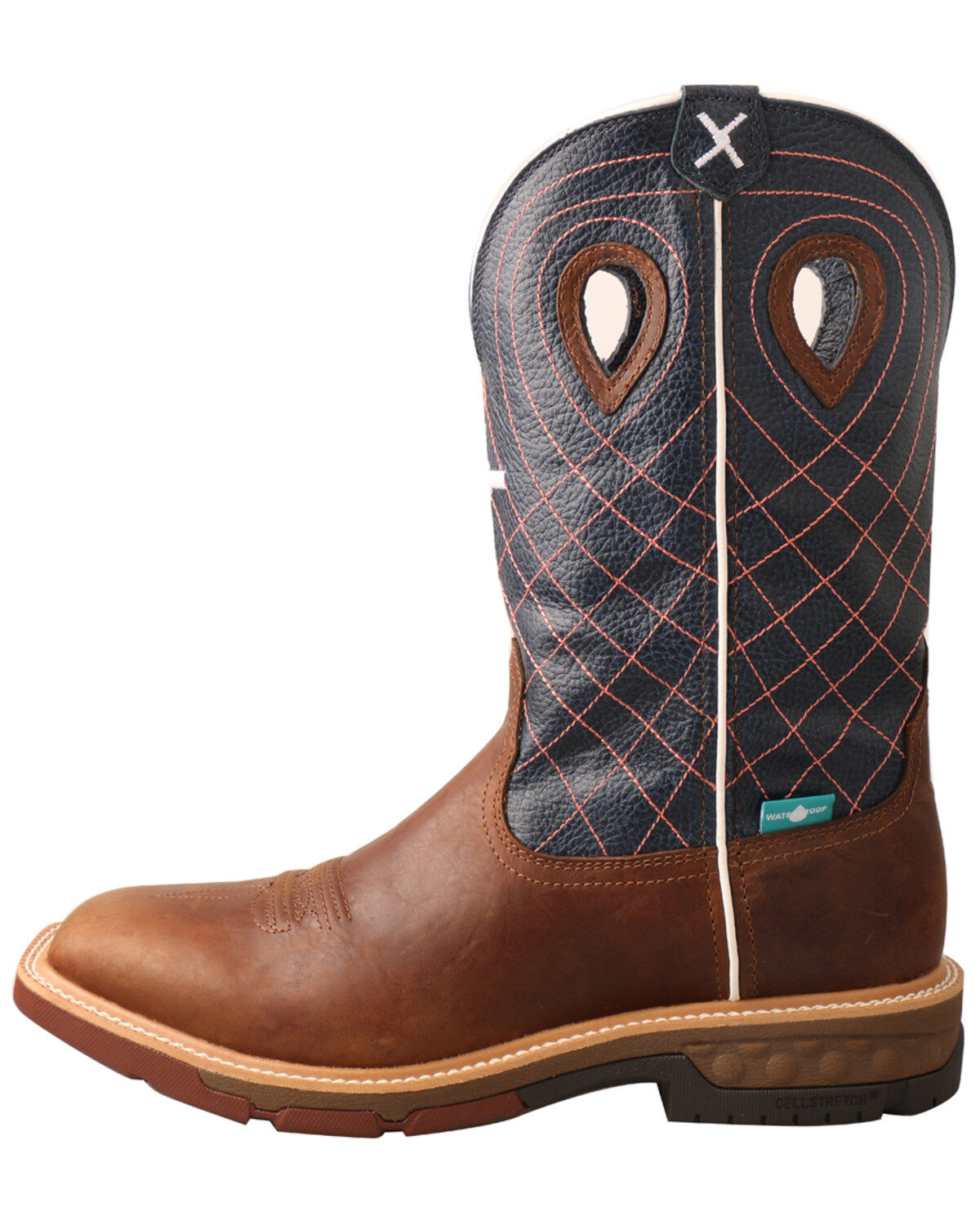 Twisted X Men's Waterproof CellStretch Western Work Boots - Soft Toe