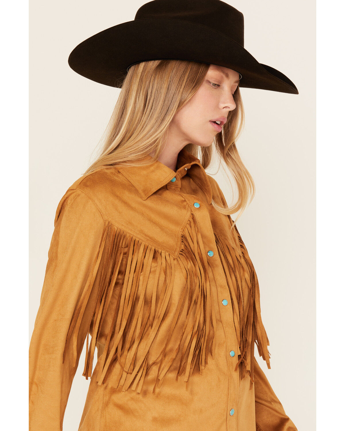 Wrangler x Lainey Wilson Women's Fringe Long Sleeve Snap Western Shirt