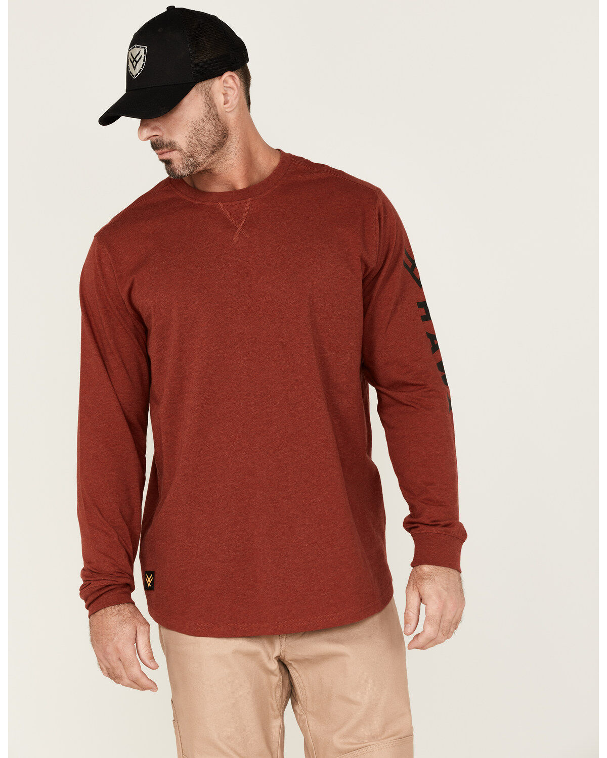 Hawx Men's Logo Graphic Long Sleeve Work T-Shirt