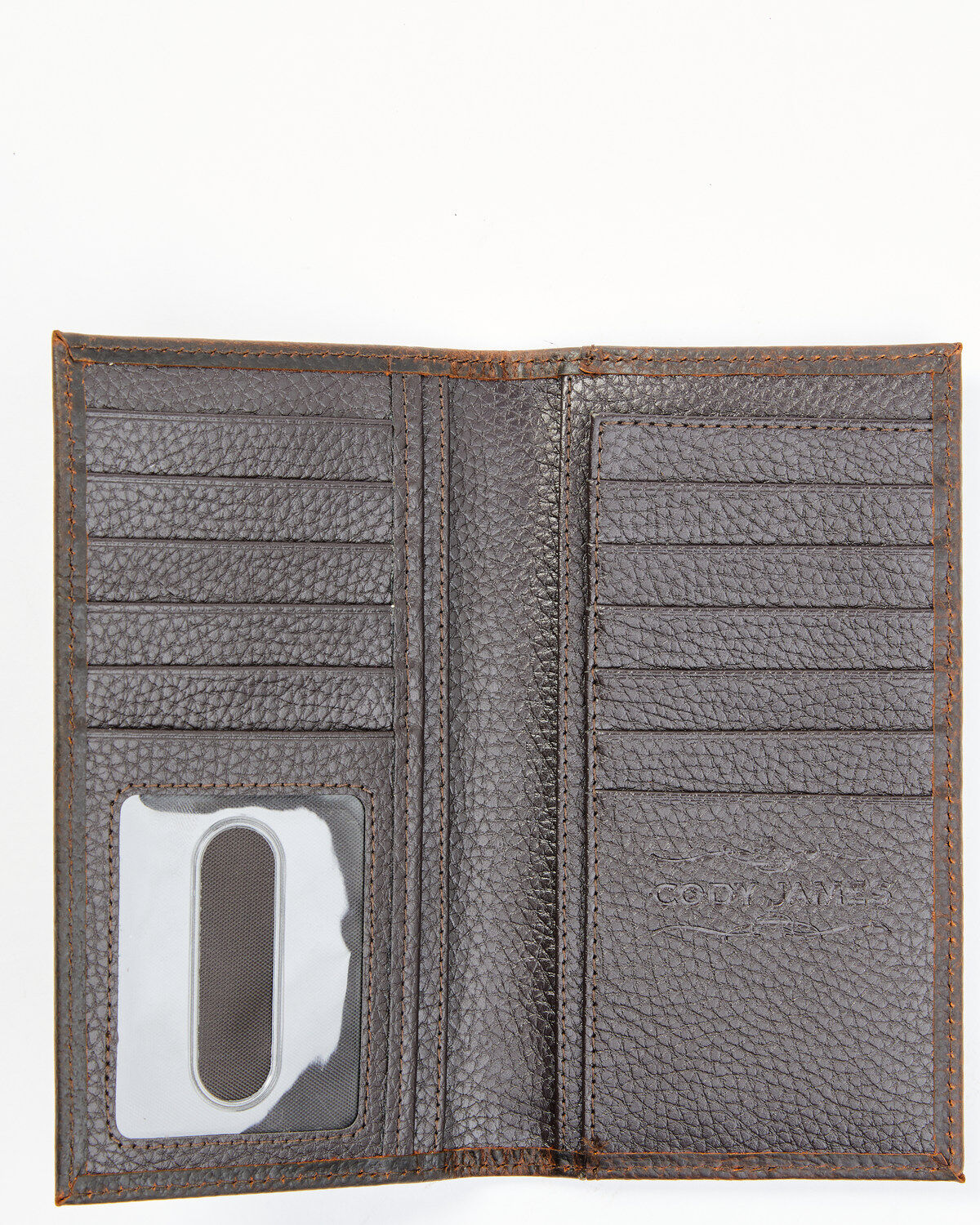 Cody James Men's Brown Don't Tread on Me Rodeo Leather Wallet