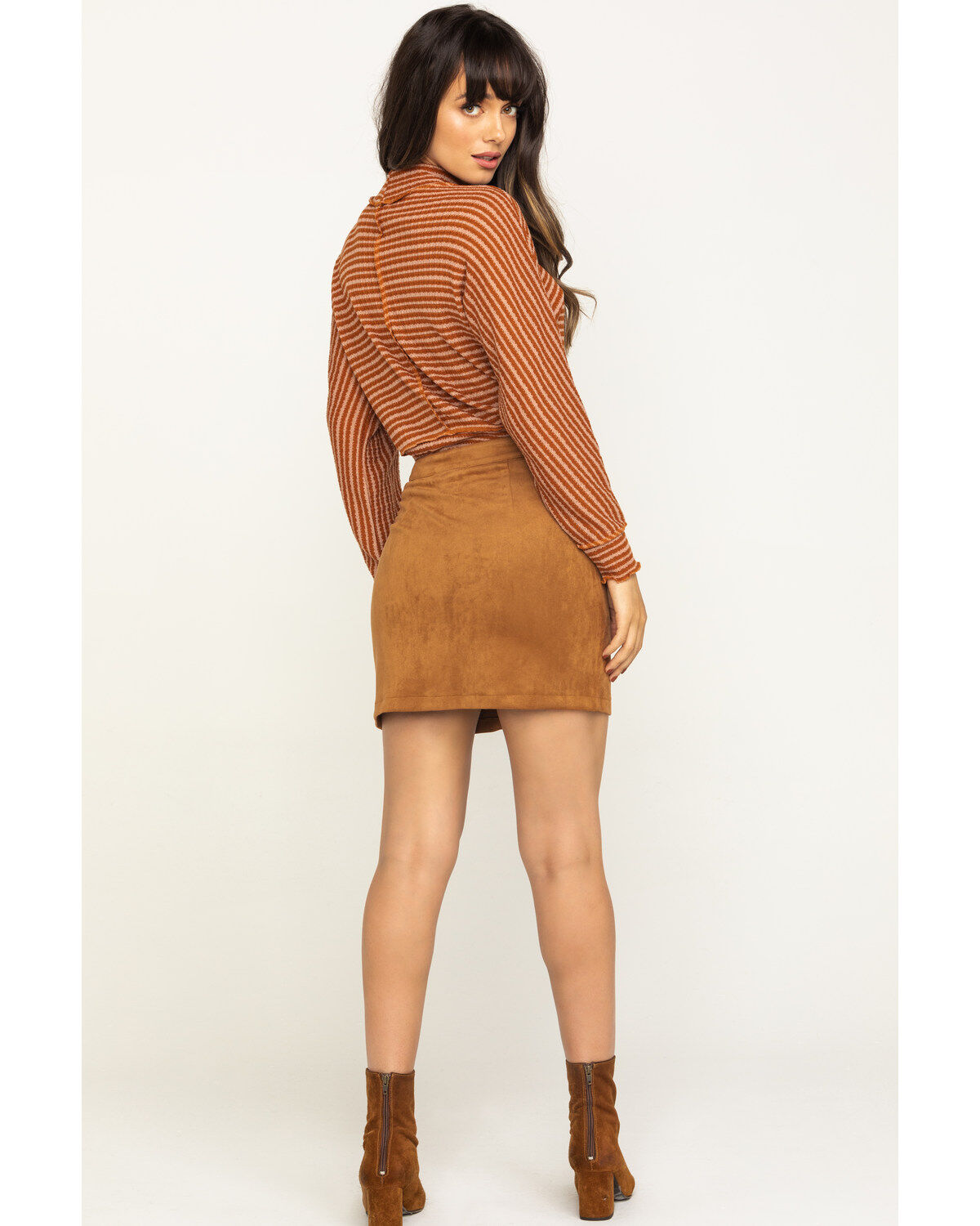 Flying Tomato Women's Fringe Pocket Mini Skirt