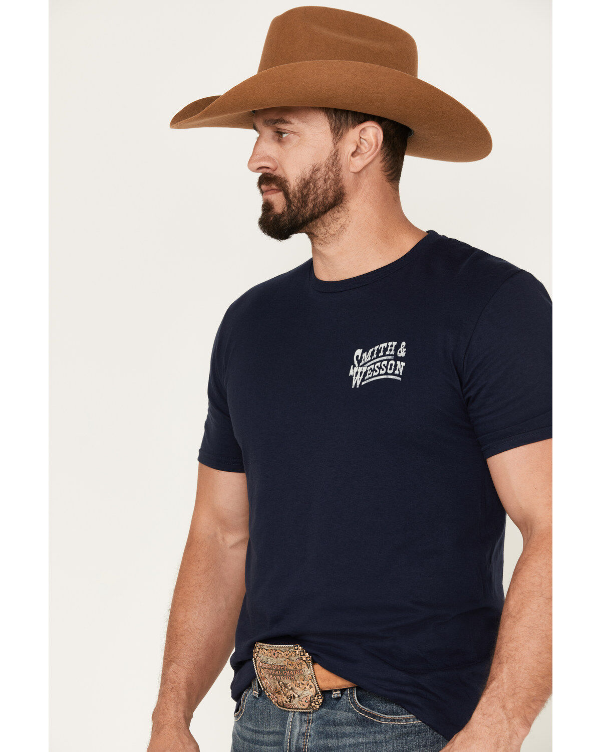 Smith & Wesson Men's Western Eagle Badge Short Sleeve Graphic T-Shirt