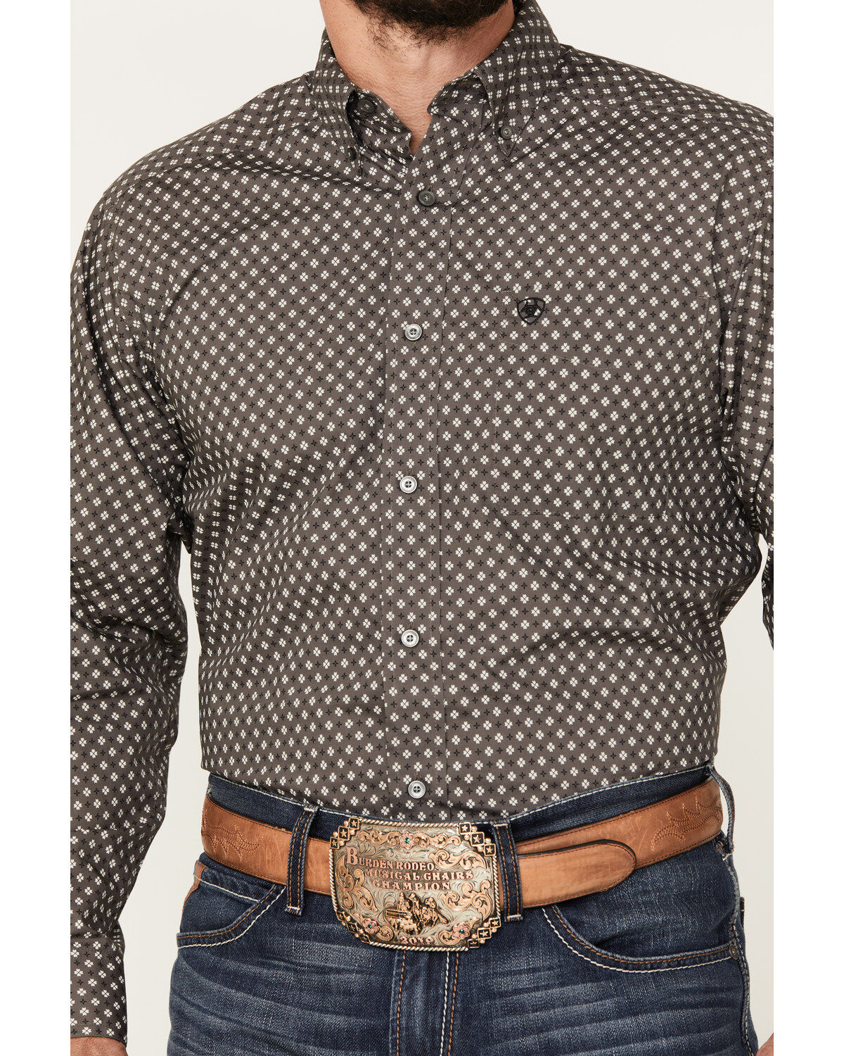 Ariat Men's Winston Classic Fit Long Sleeve Button-Down Western Shirt