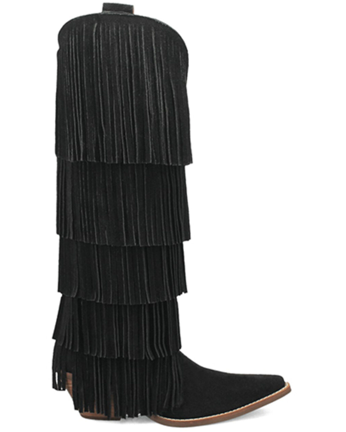 Dingo Women's Wild Child Suede Fringe Tall Western Boots - Snip Toe