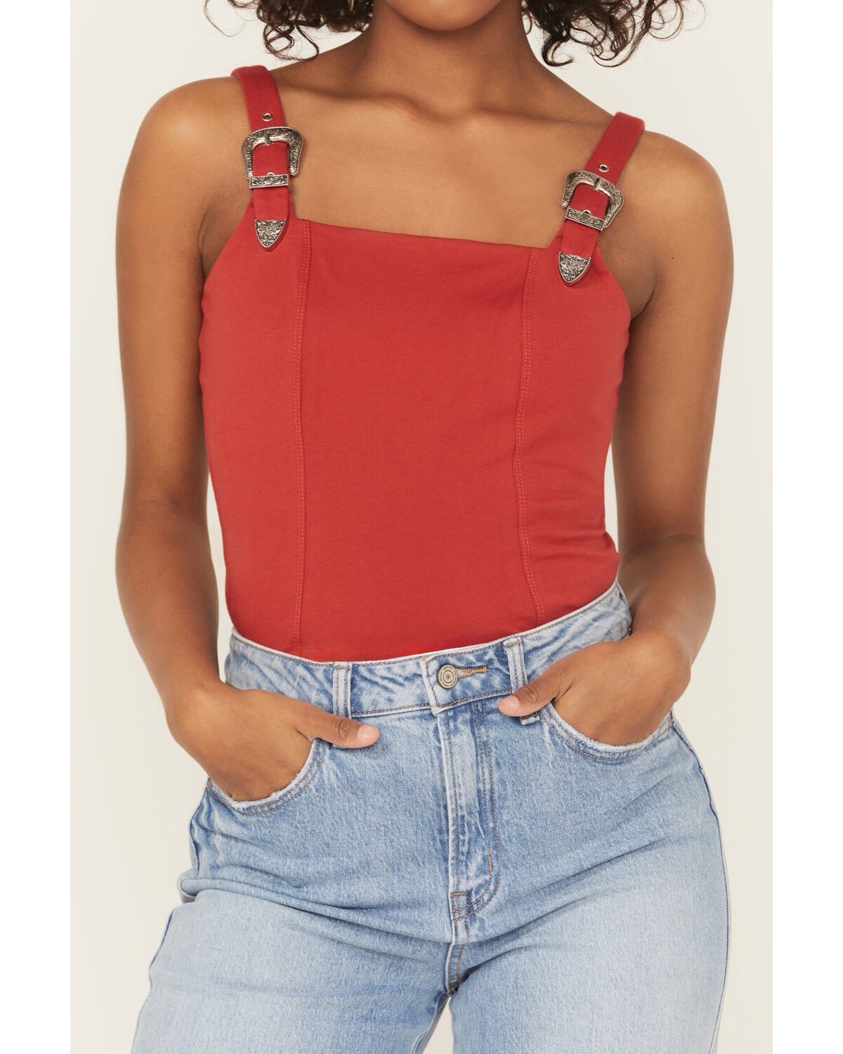 Rock & Roll Denim Women's Buckle Tank Top