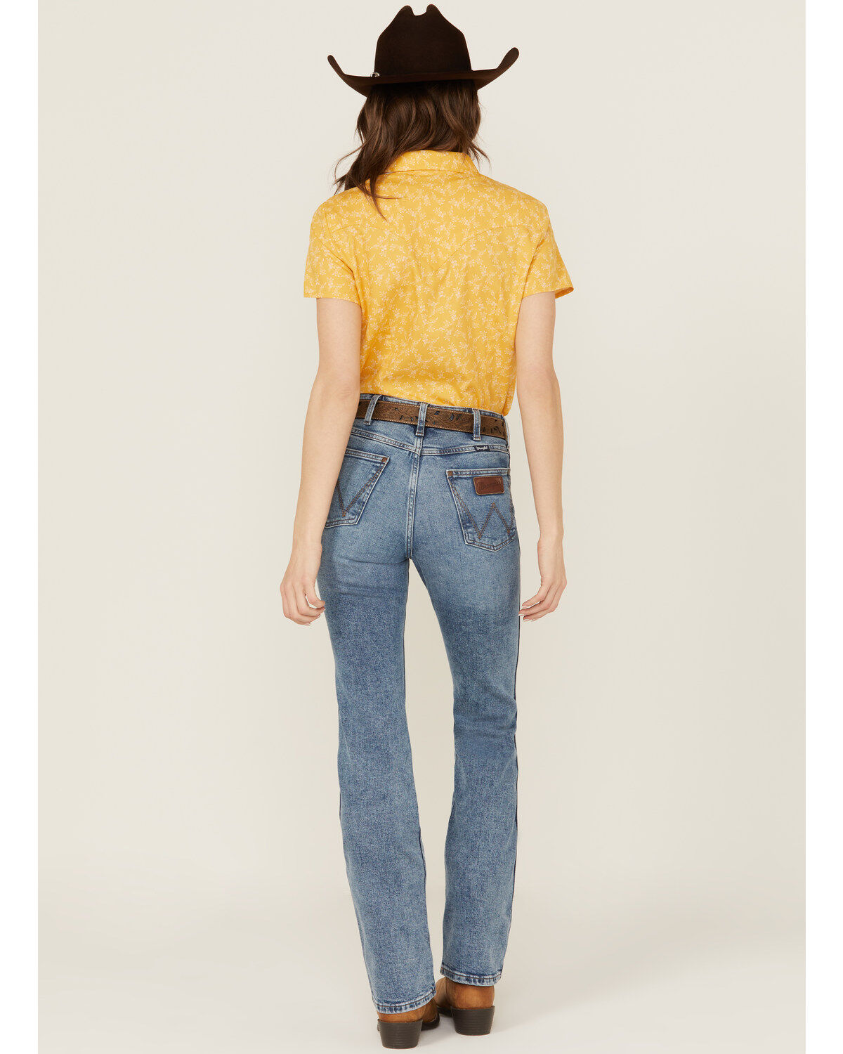 Wrangler Retro Women's Georgia Medium Wash High Rise Bailey Stretch Bootcut Jeans