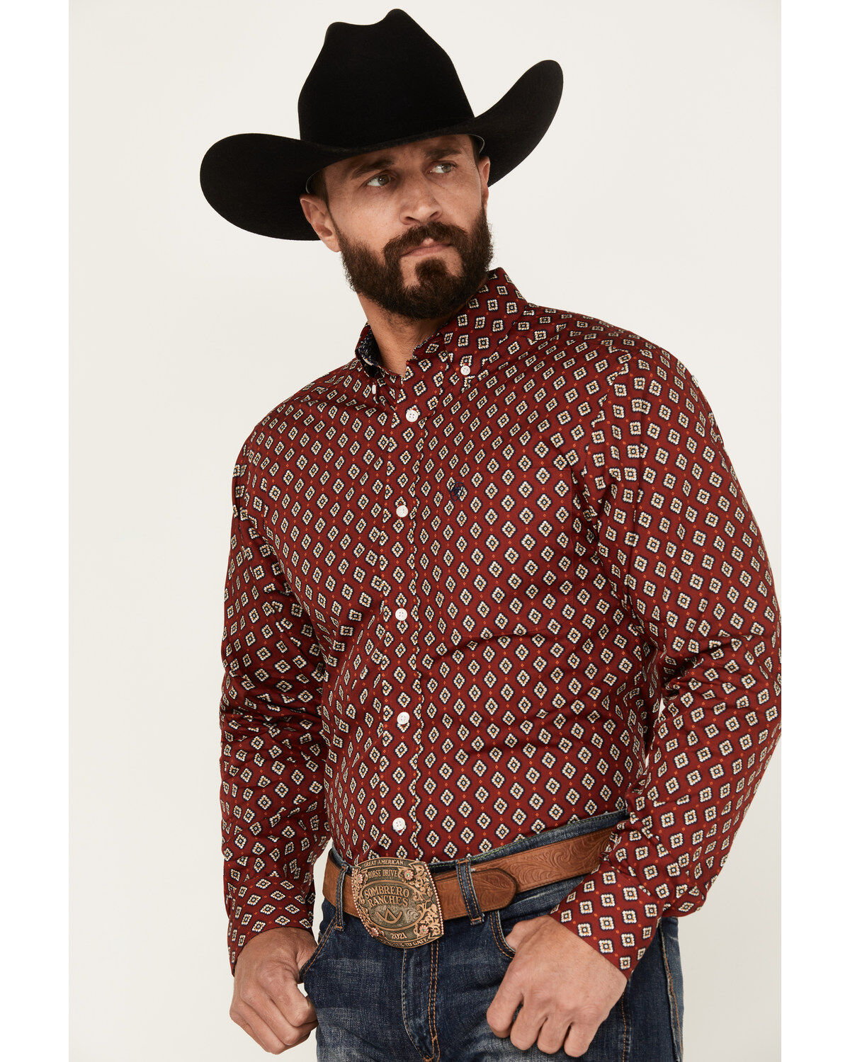 Ariat Men's Kyler Geo Long Sleeve Button-Down Western Shirt