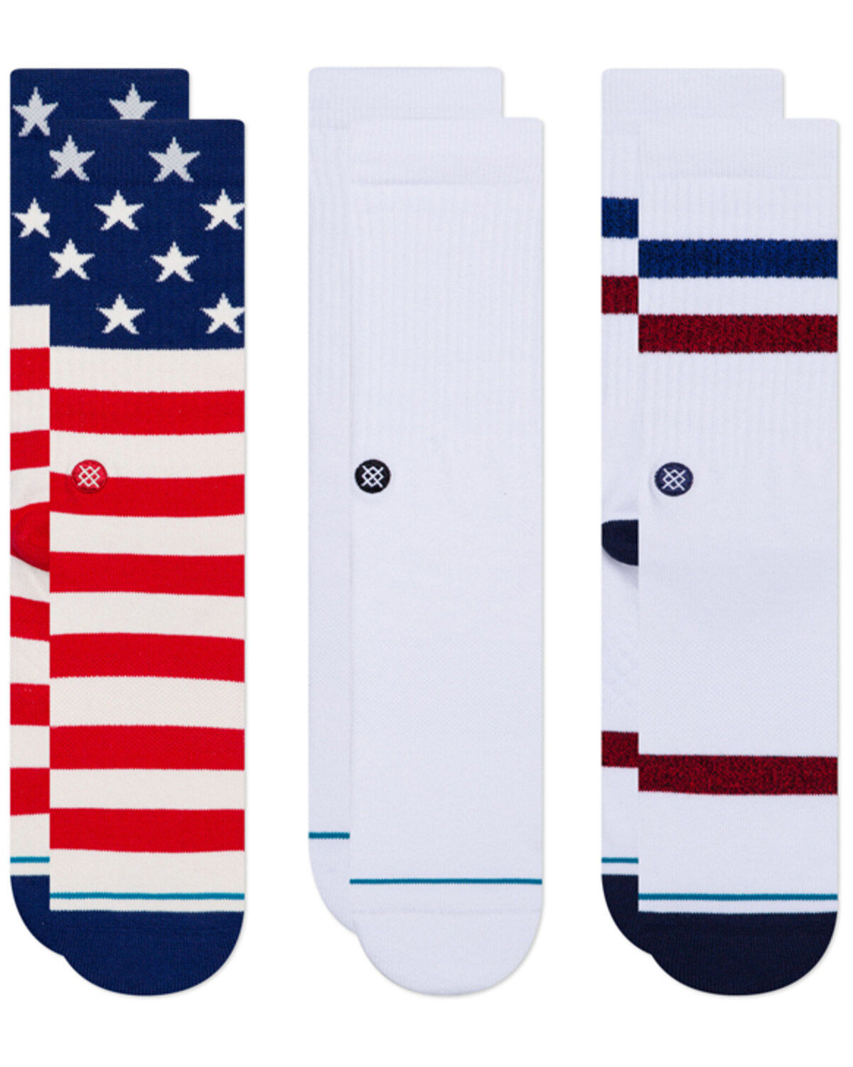Stance Men's The Americana Crew Socks - 3-Pack