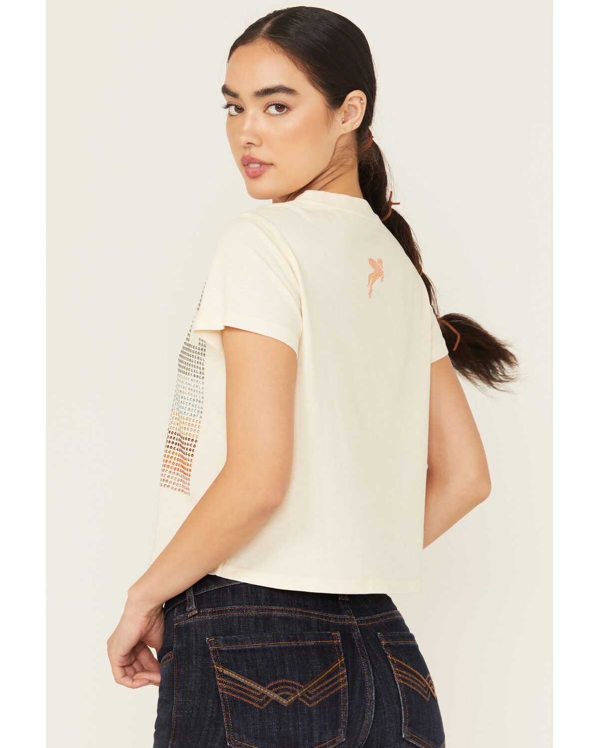 Idyllwind Women's Y'all Embellished Short Sleeve Cropped Graphic Tee