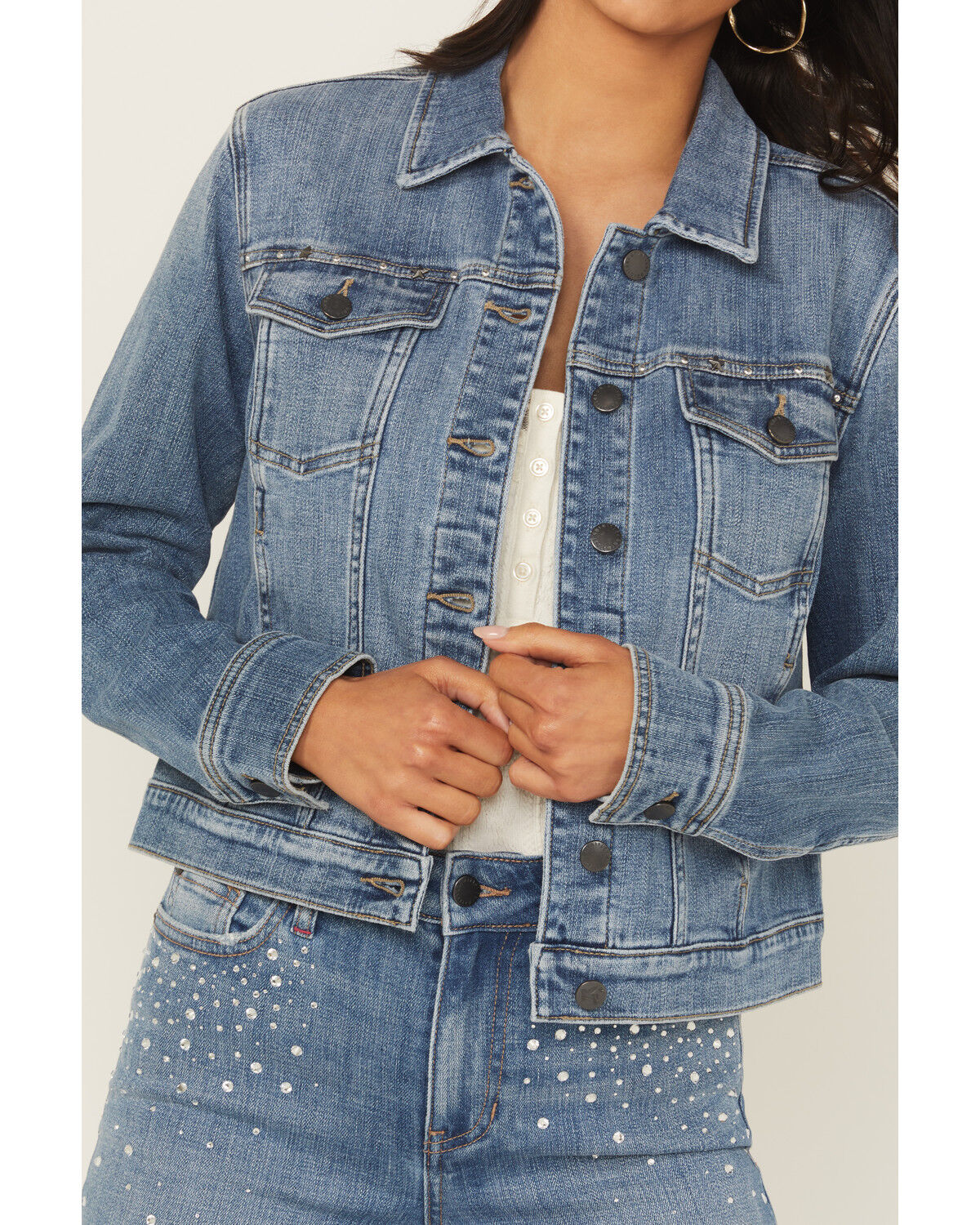 Idyllwind Women's Idlewild Novelty Denim Trucker Jacket