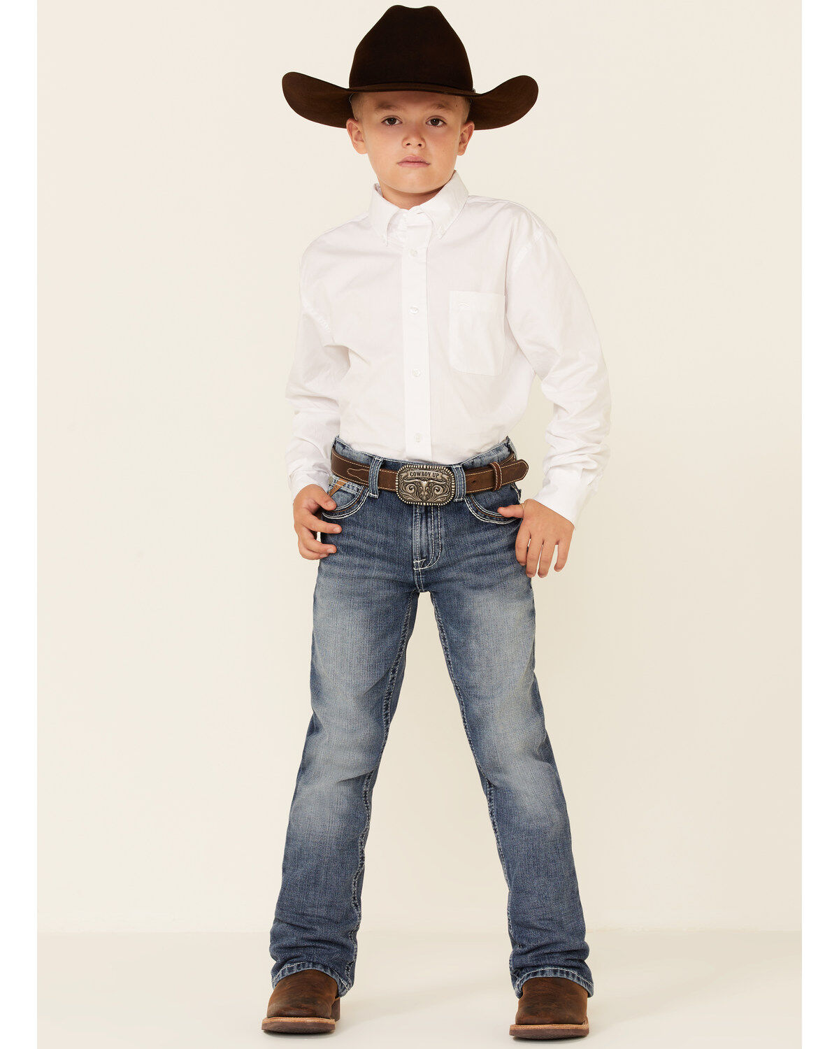 Ariat Boys' B4 Coltrane Durango Relaxed Bootcut Jeans