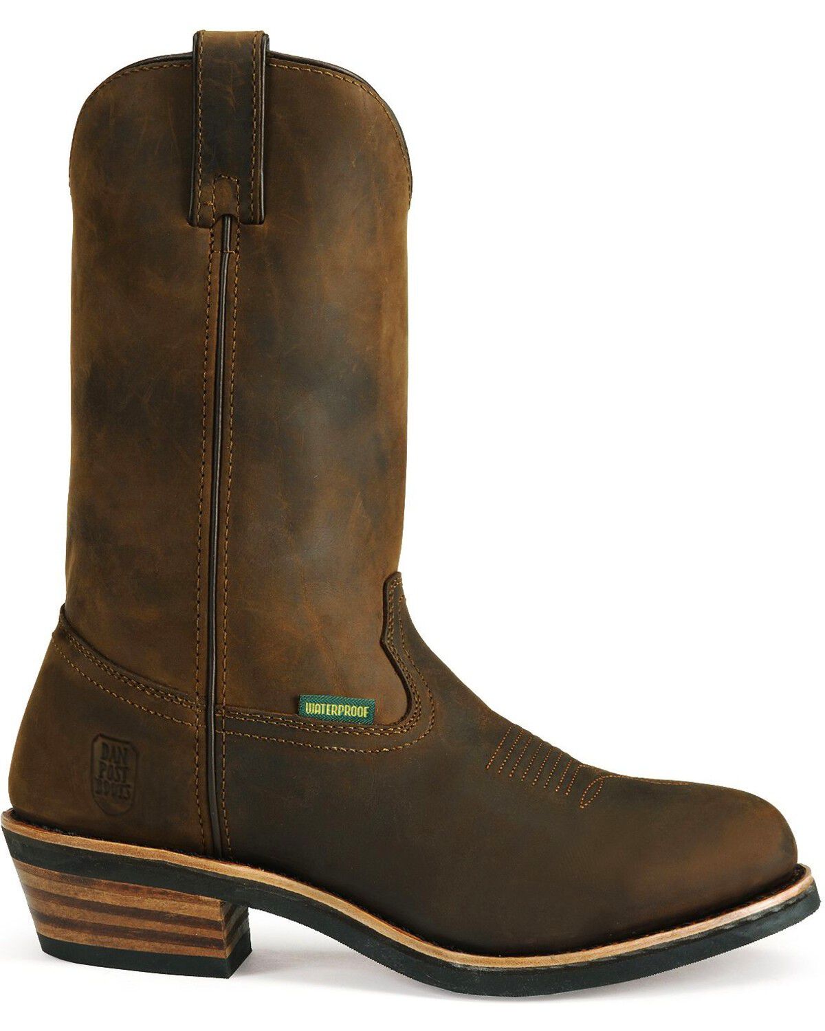 Dan Post Men's Albuquerque Waterproof Western Work Boots - Soft Toe