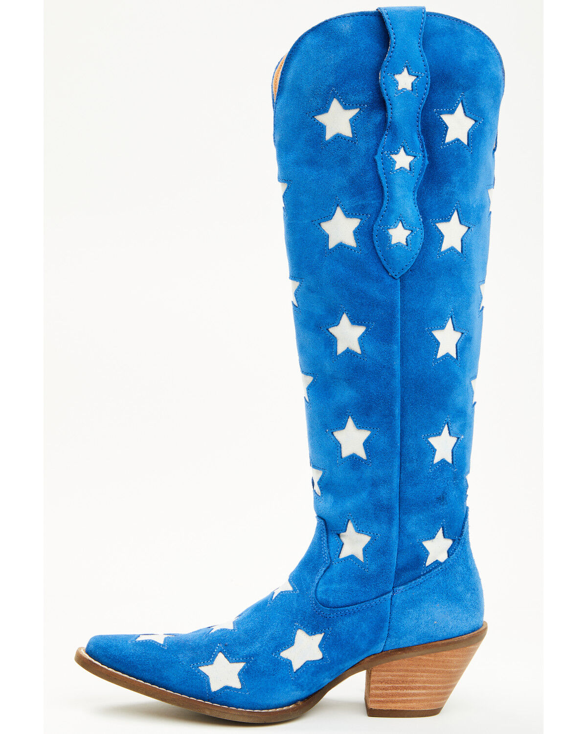 Dingo Women's Super Star Tall Suede Western Boots - Snip Toe