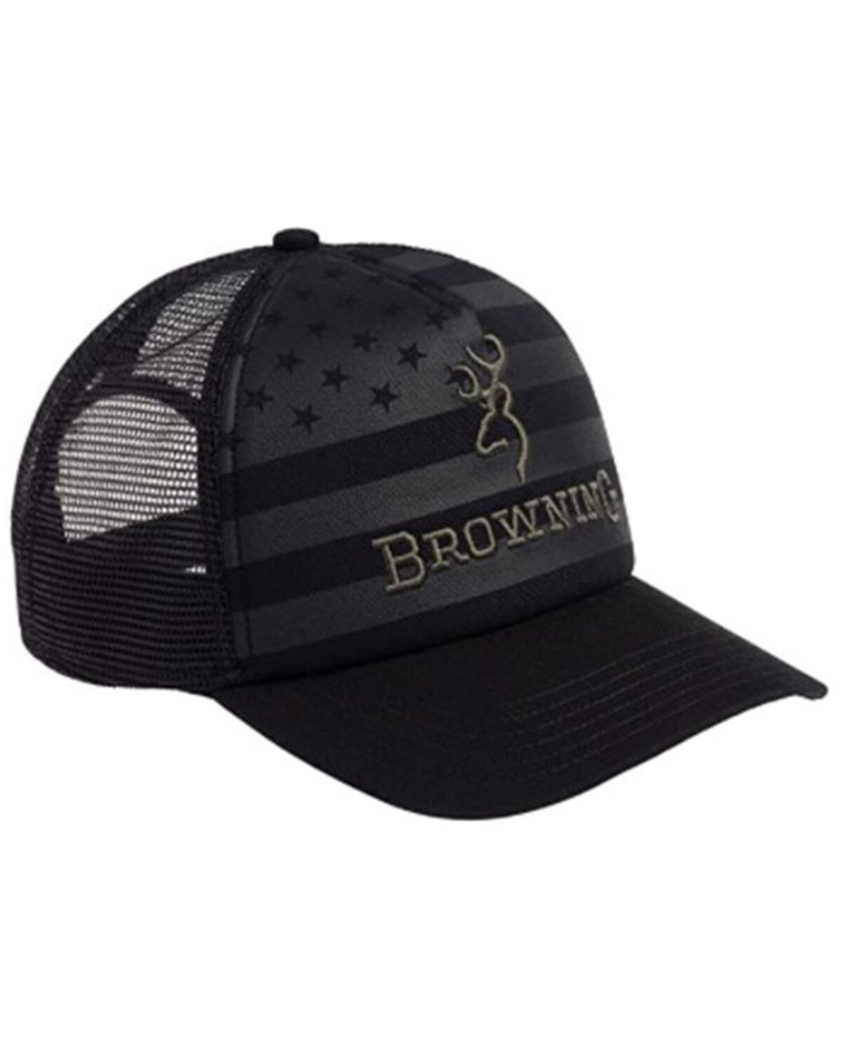 Browning Men's Foam Flag Embroidered Logo Cap