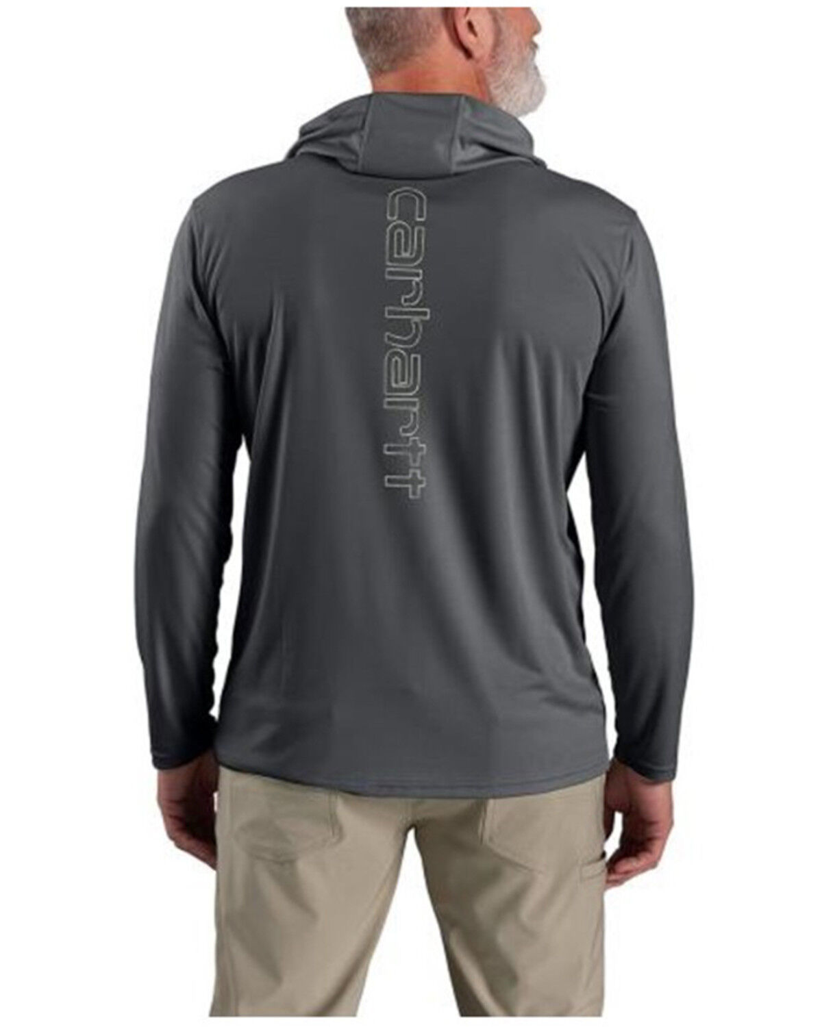 Carhartt Men's Force Sun Defender® Lightweight Long Sleeve Hooded Graphic T-Shirt