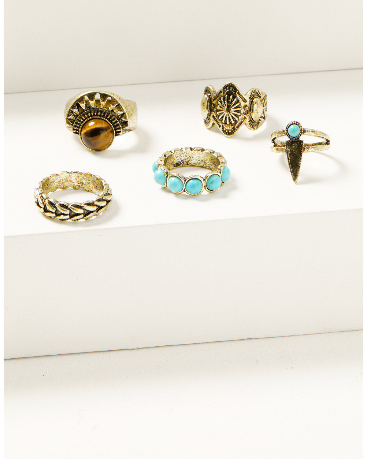 Shyanne Women's Desert Boheme Ring Set - 5 Pieces