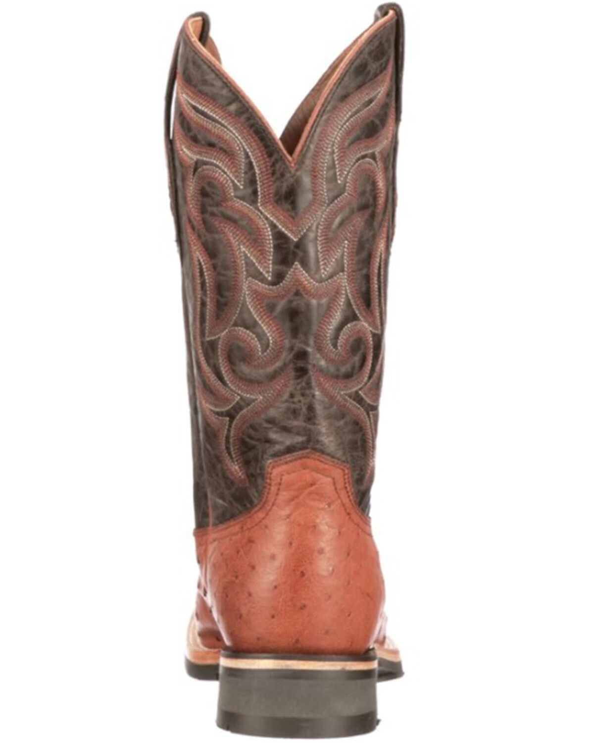 Lucchese Men's Rowdy Ostrich Skin Western Boots - Broad Square Toe