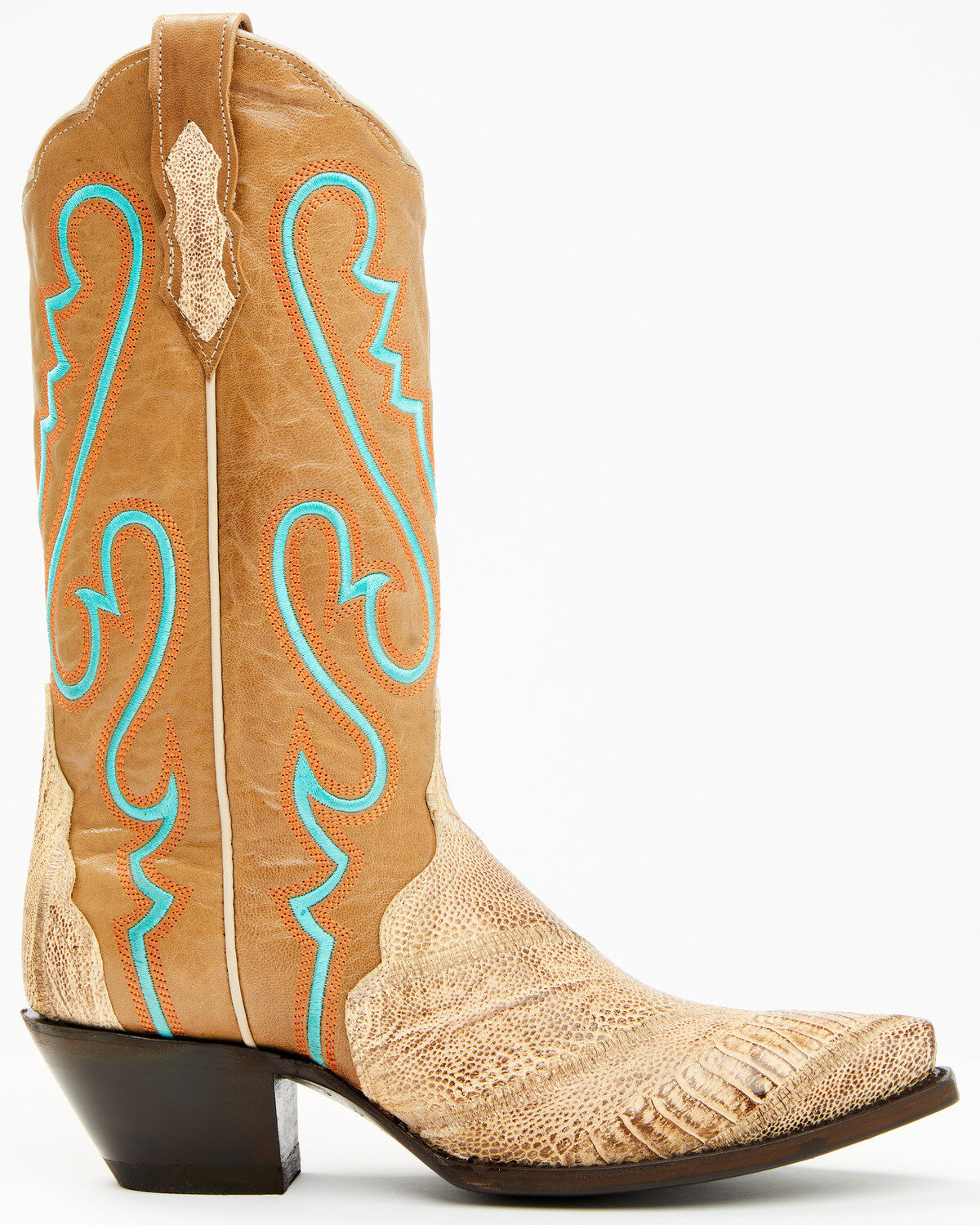 Dan Post Women's Exotic Ostrich Leg Western Boots - Snip Toe