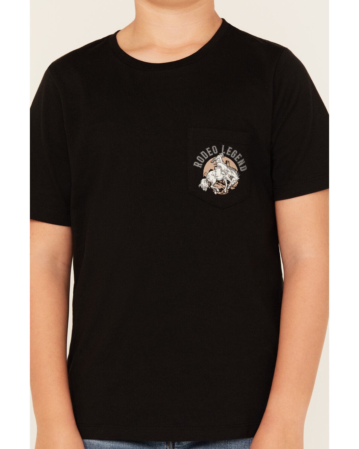 Sable Sky Boys' Rodeo Legend Short Sleeve Graphic T-Shirt