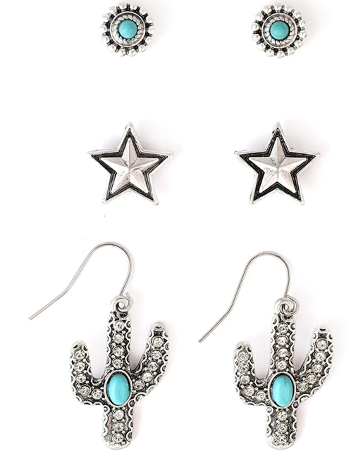 Cowgirl Confetti Women's Beauty Blooms Earring Set - 3 Piece