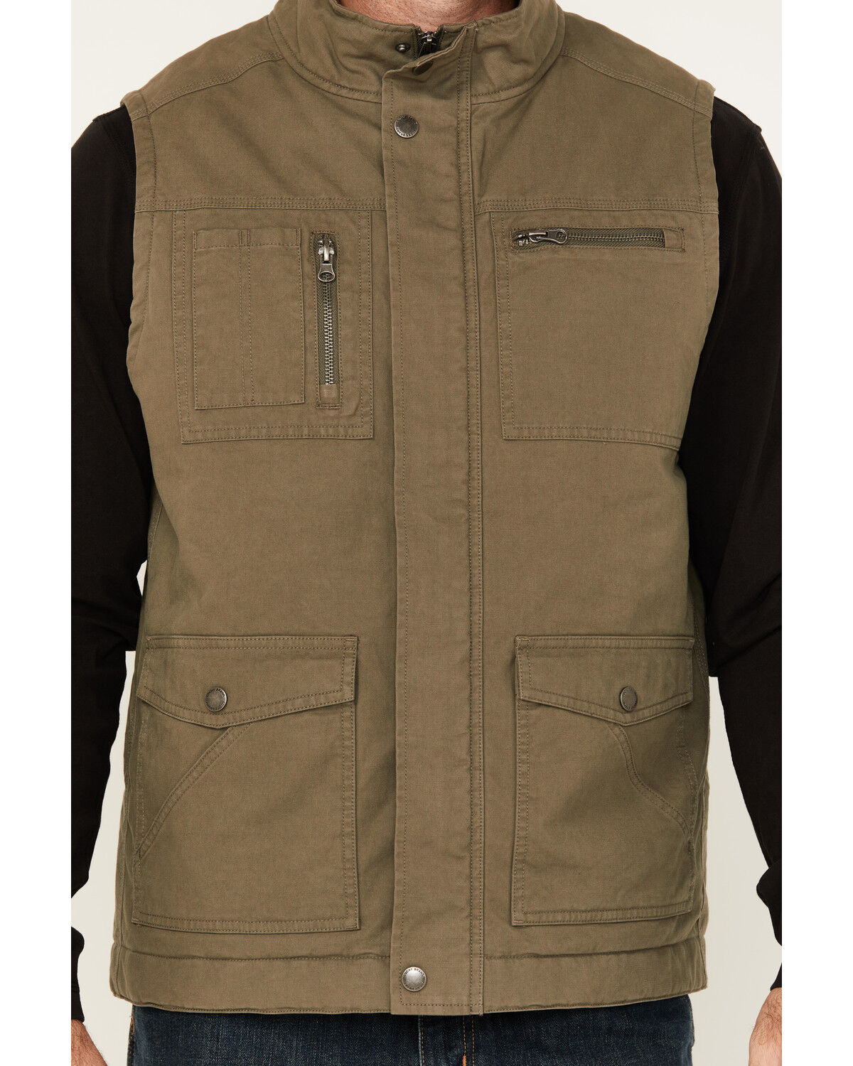 Lucky Brand Workwear Men's Slub Canvas Insulated Vest