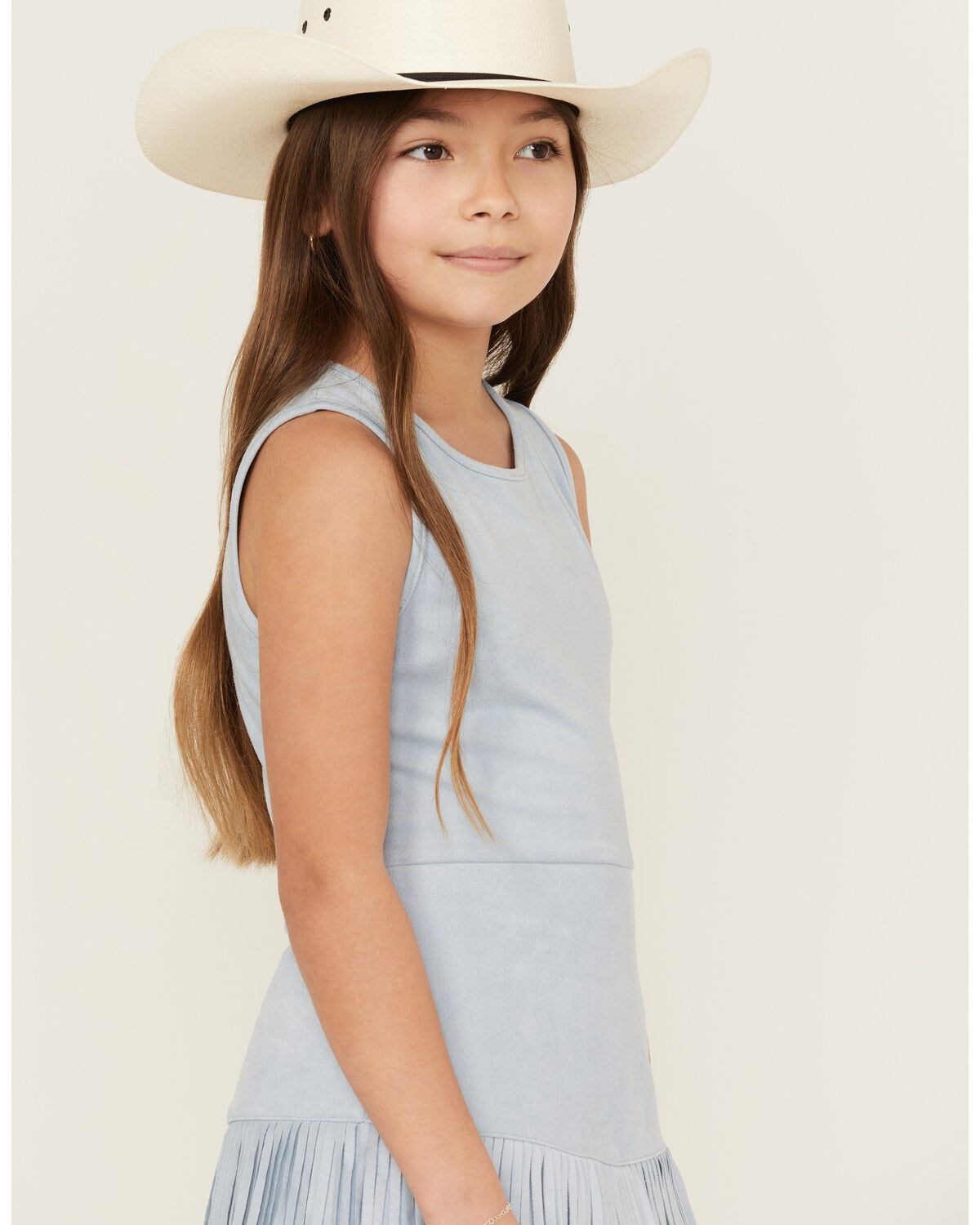 Shyanne Girls' Suede Fringe Mini Dress