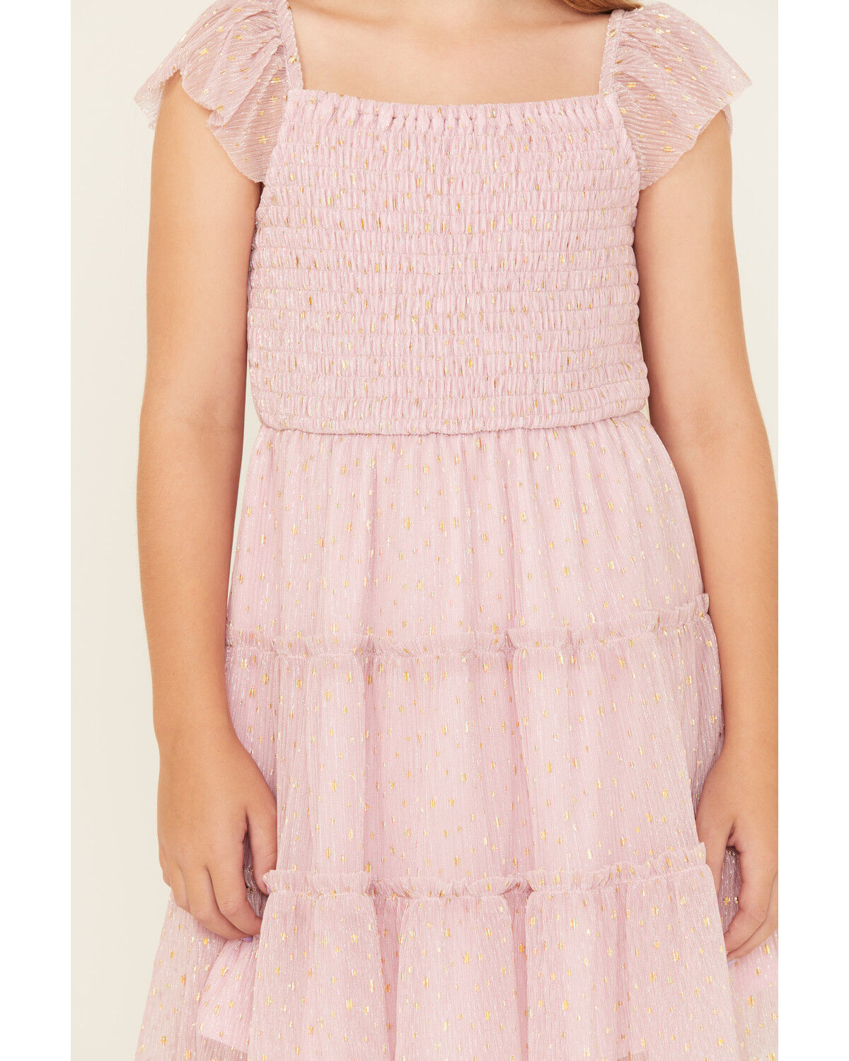 Sugar California Girls' Star Print Smocked Dress