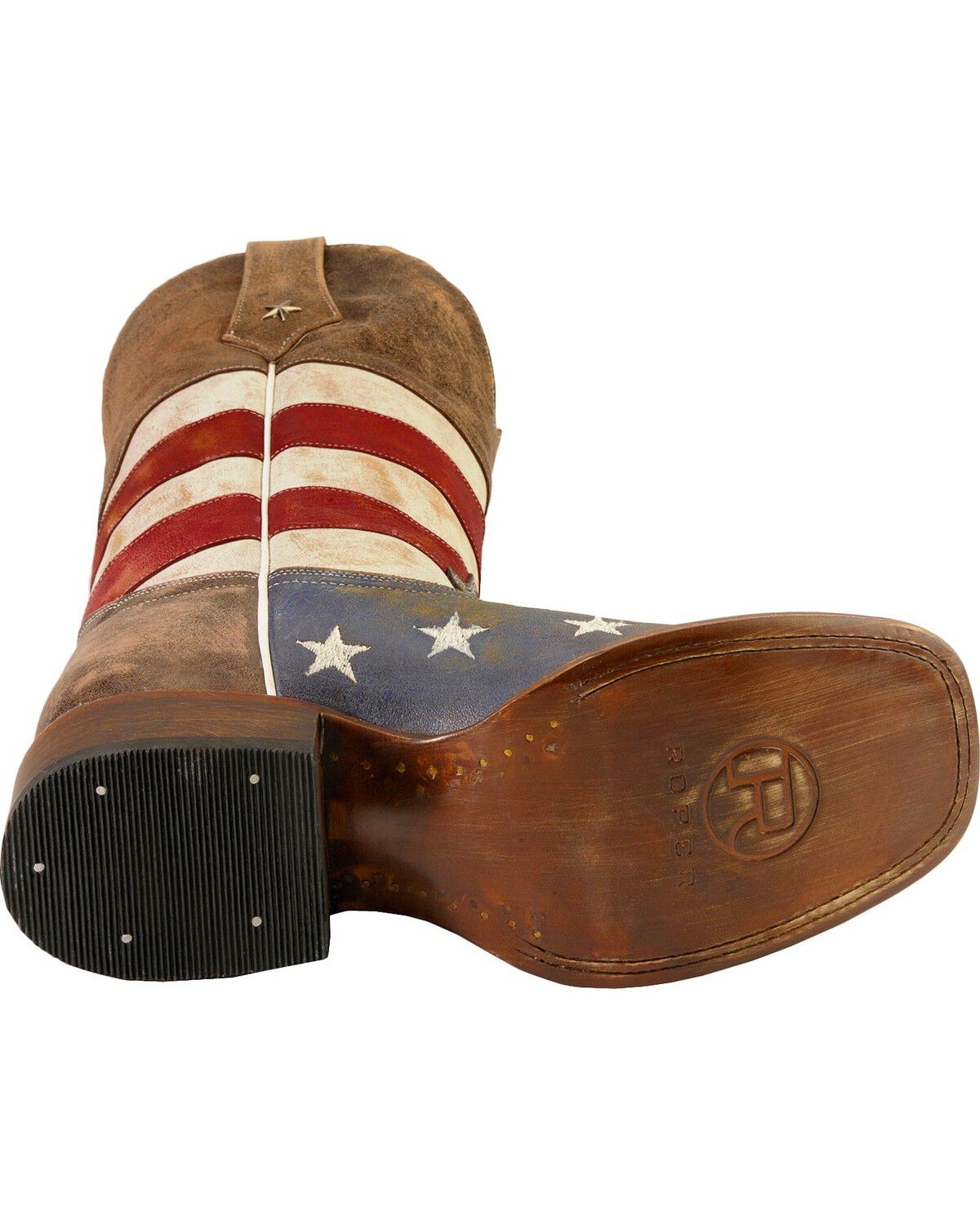 Roper American Flag Western Boots - Square Toe