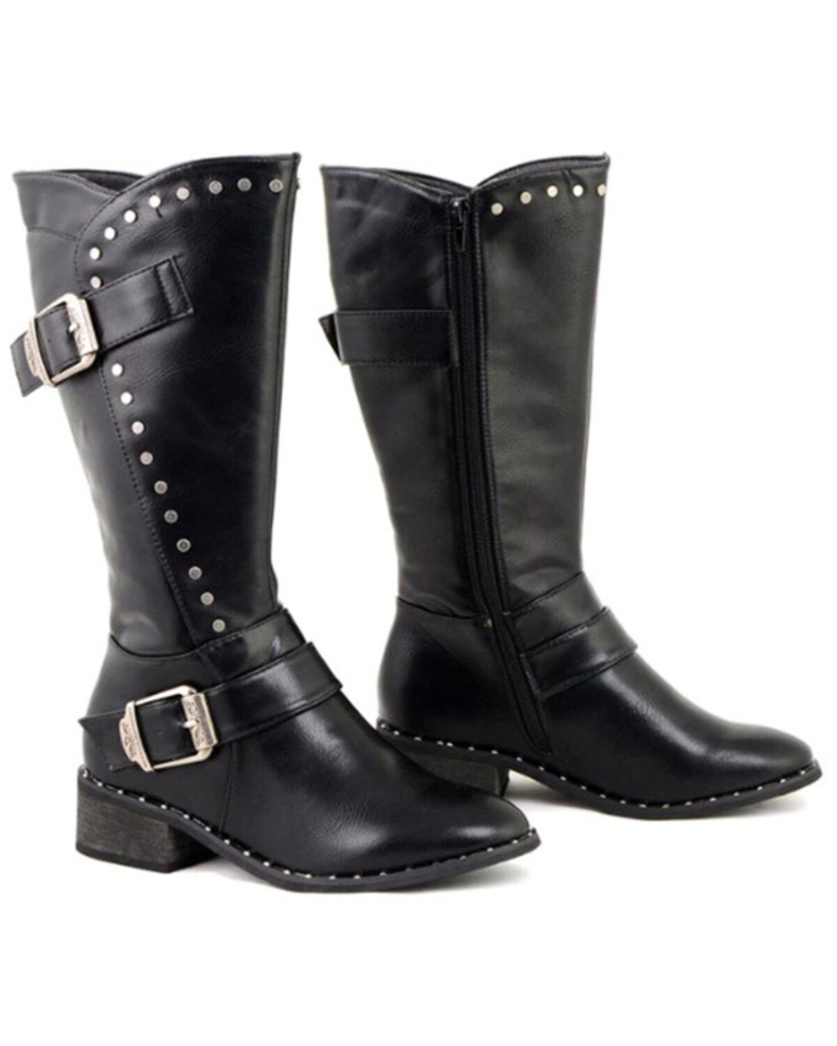Milwaukee Leather Women's Studded Boots - Round Toe