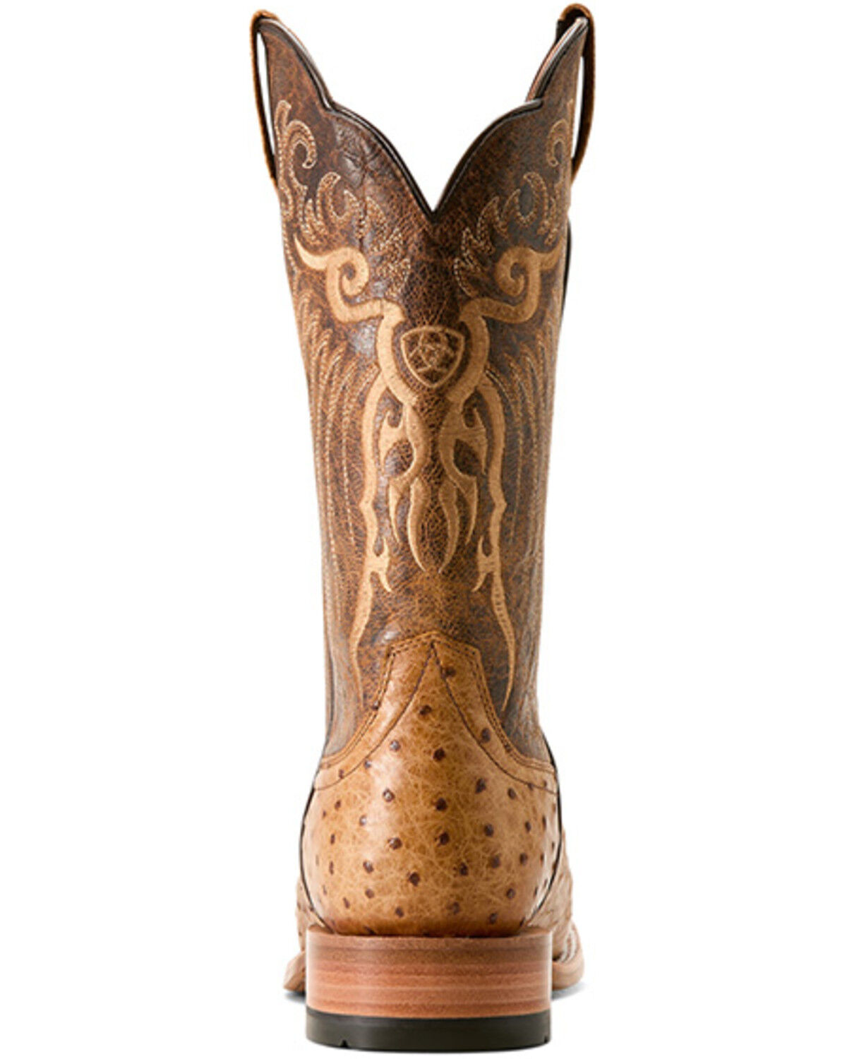 Ariat Men's Exotic Full Quill Ostrich Rio Western Boots - Broad Square Toe