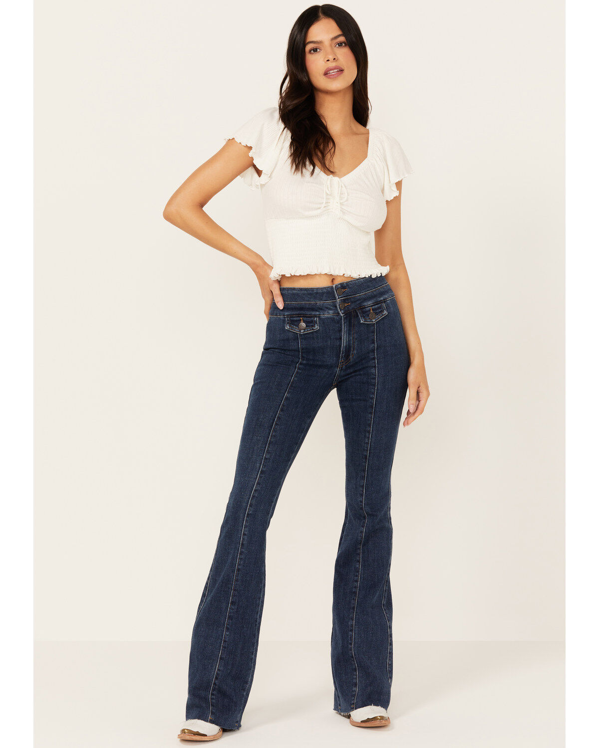 Idyllwind Women's La Vista Dark Wash Legend High Rise Bootcut Comfort Stretch Denim Jeans