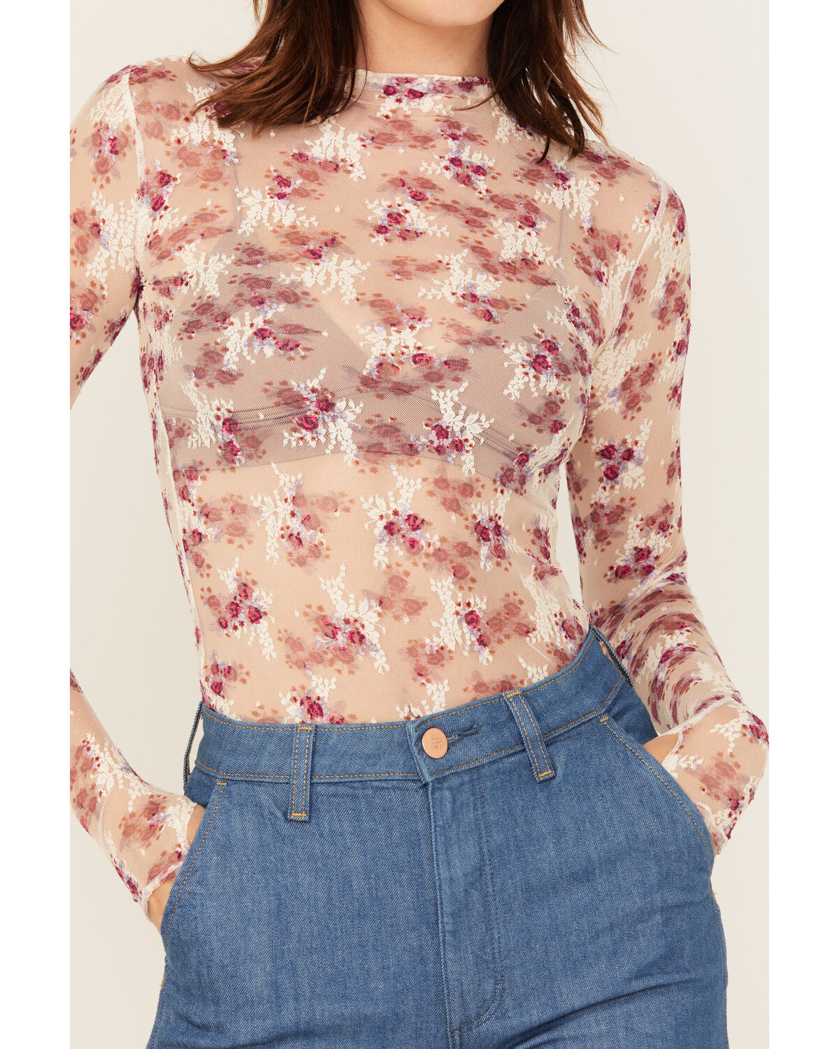 Free People Women's Printed Lady Lux Layering Top