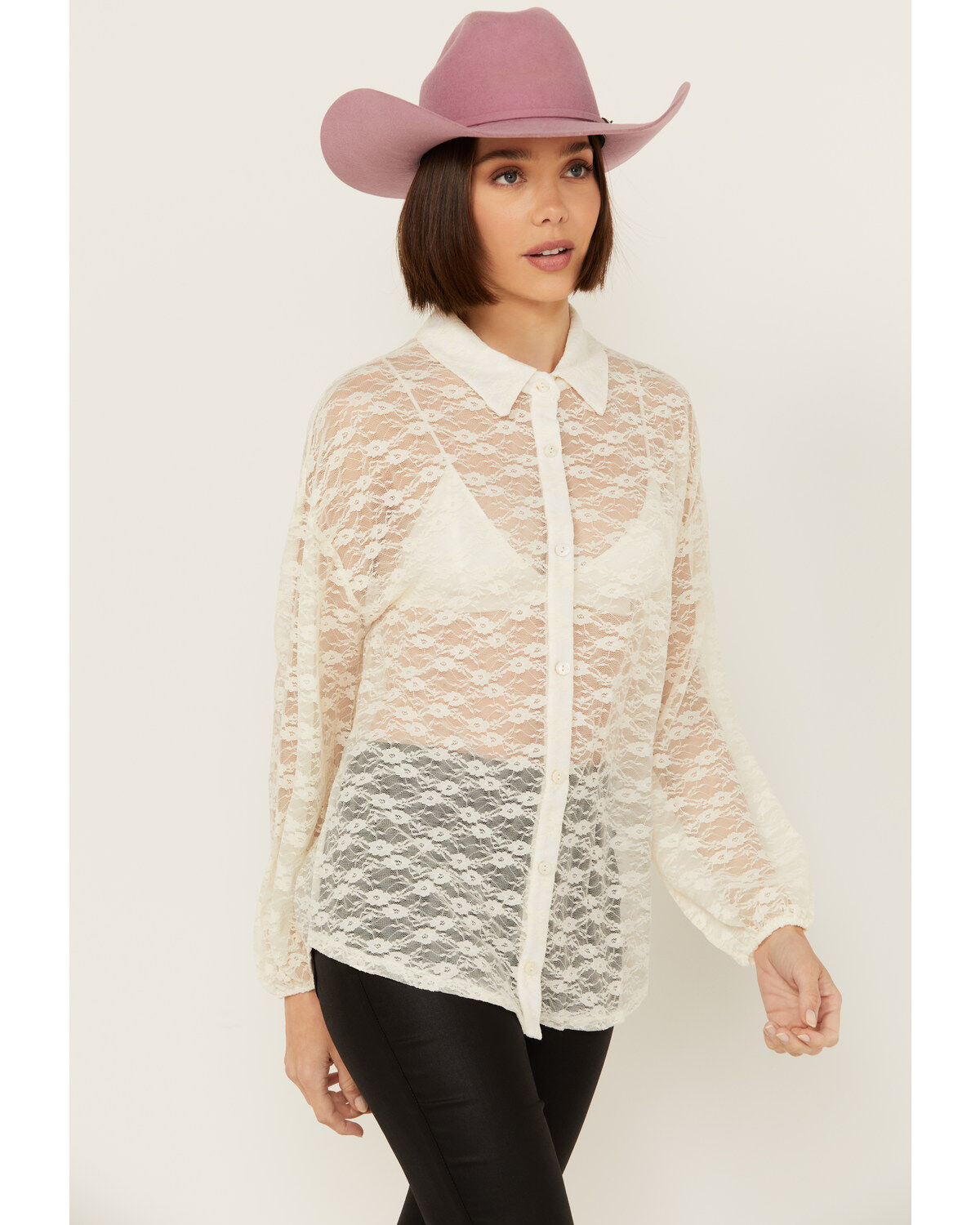 Sadie & Sage Women's Long Sleeve Button-Down Knit Top