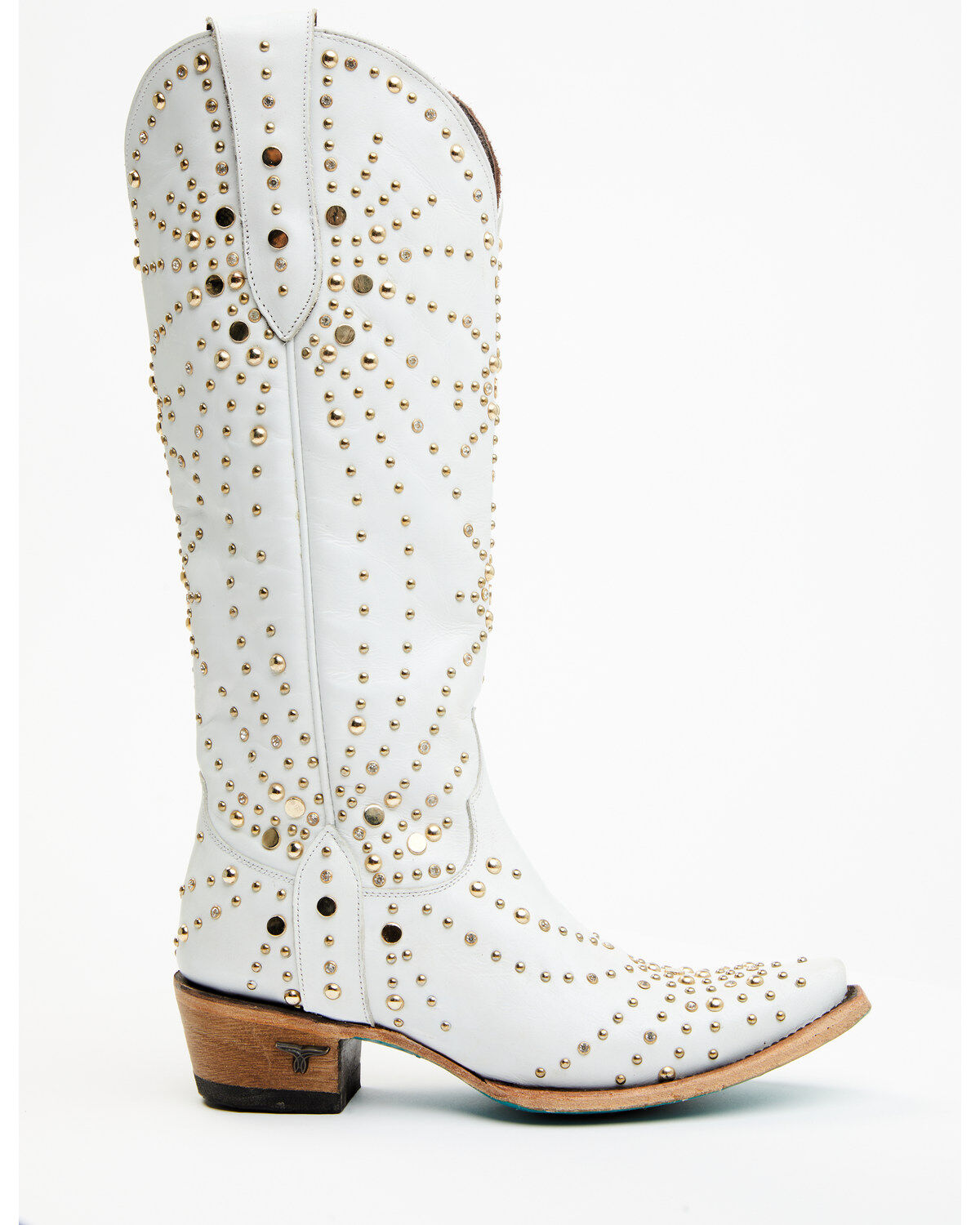 Boot Barn X Lane Women's Exclusive Sparks Fly Satin Pearl Western Bridal Boots - Snip Toe
