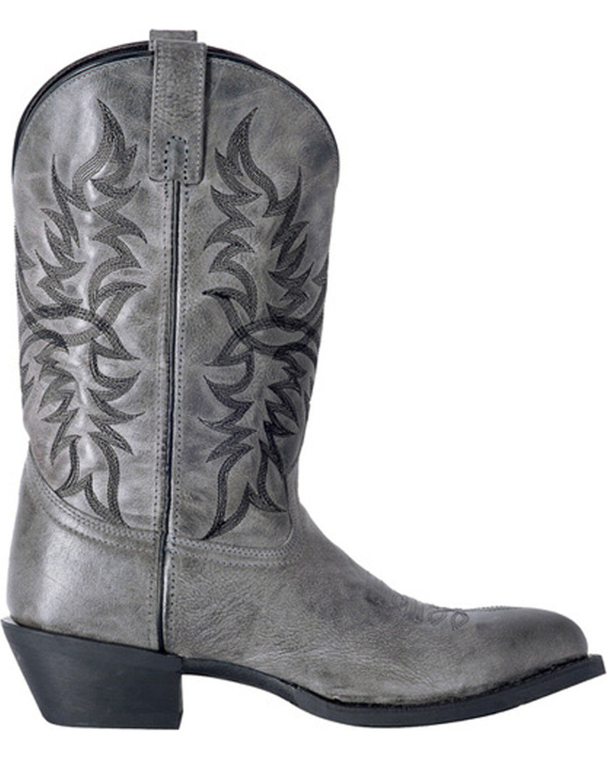 Laredo Men's Harding Waxy Leather Western Boots - Round Toe
