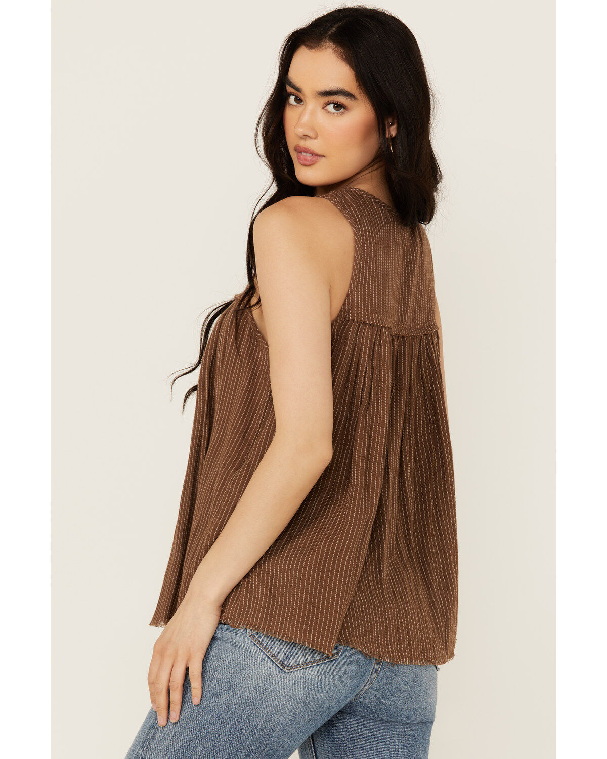 Cleo + Wolf Women's Betty Striped Print Tank Top