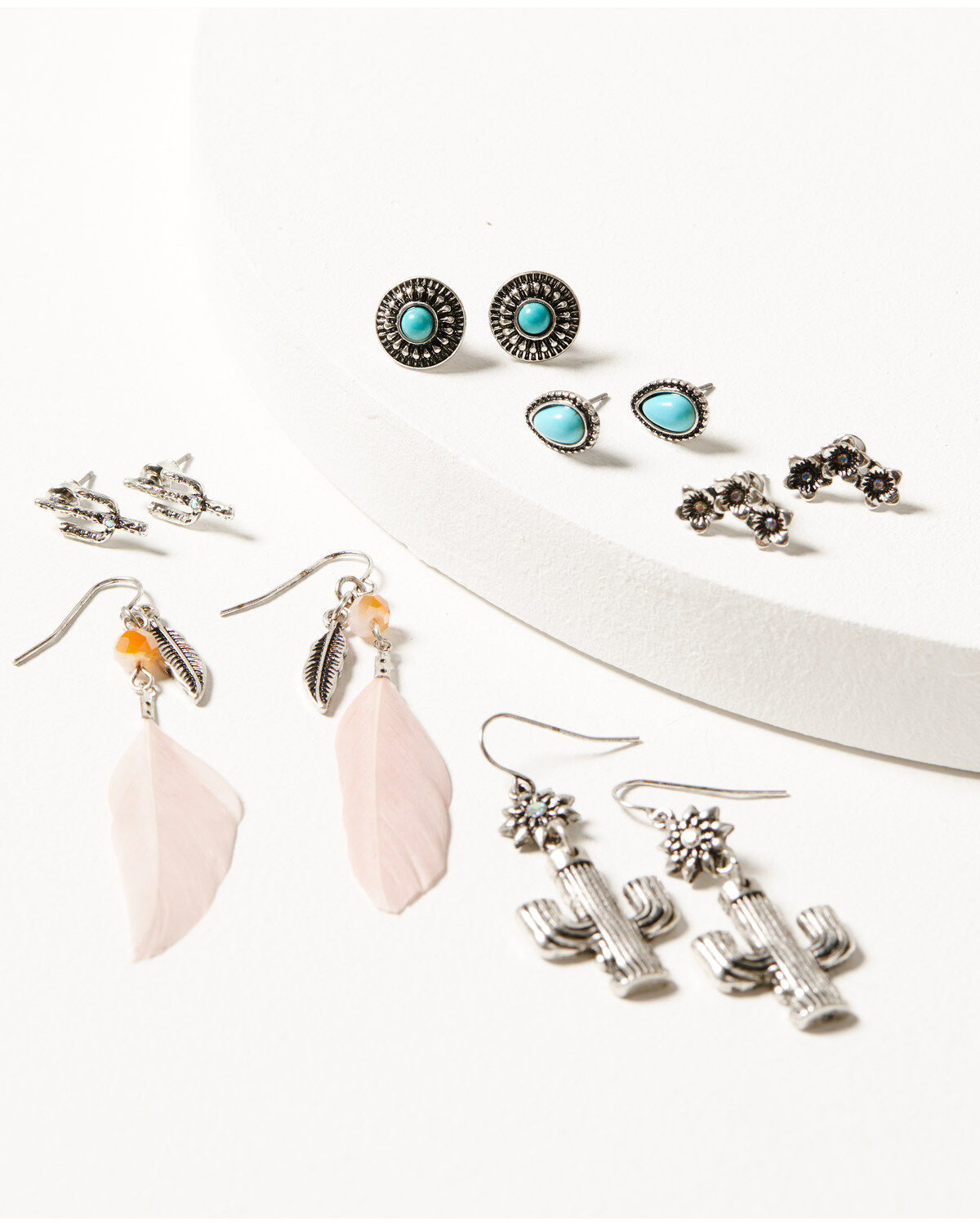 Shyanne Women's Prism Skies Feather Earring 6-Piece Set