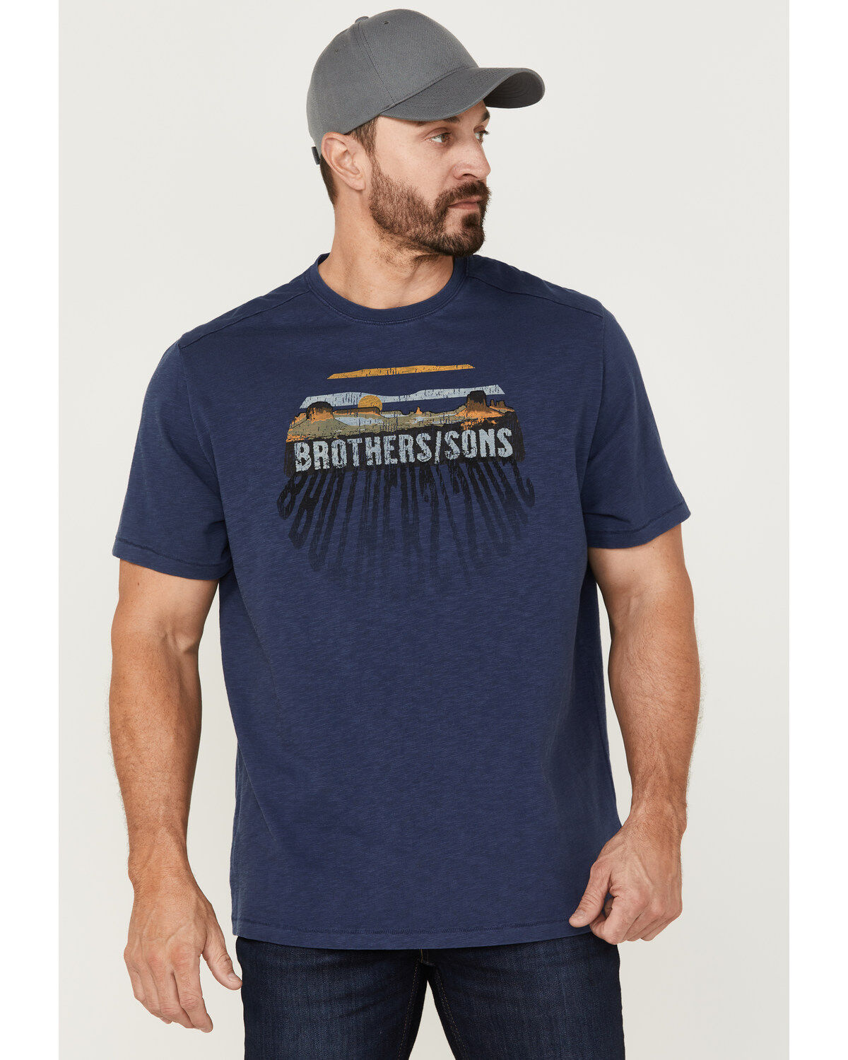 Brothers and Sons Men's Badlands Shadow Trail Graphic T-Shirt