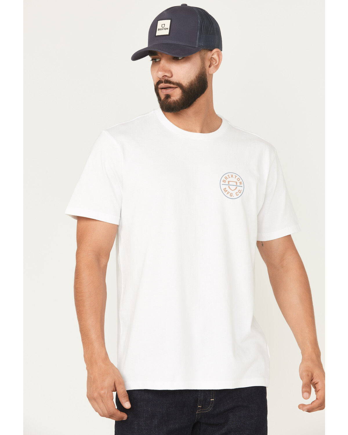Brixton Men's Crest II Logo Short Sleeve Graphic T-Shirt